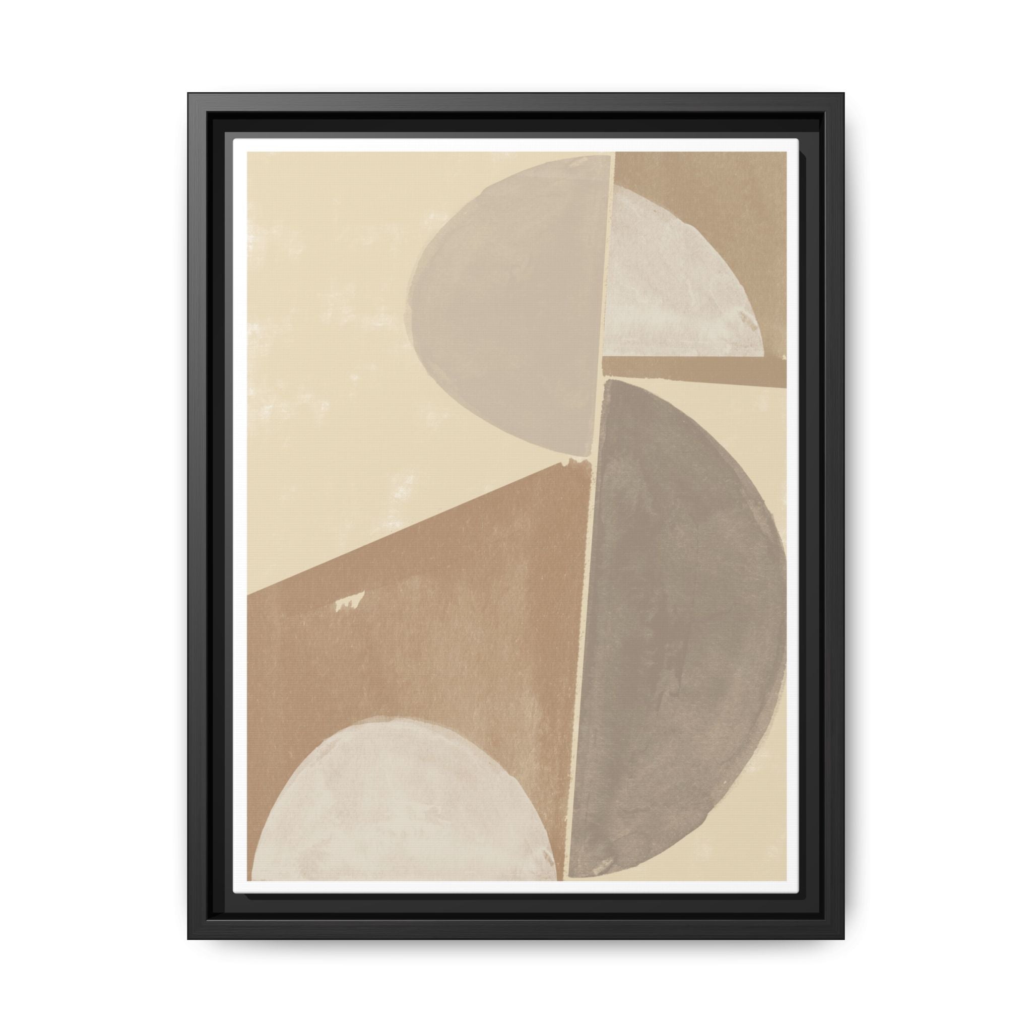 Desert Moon Geometry Echo - Framed