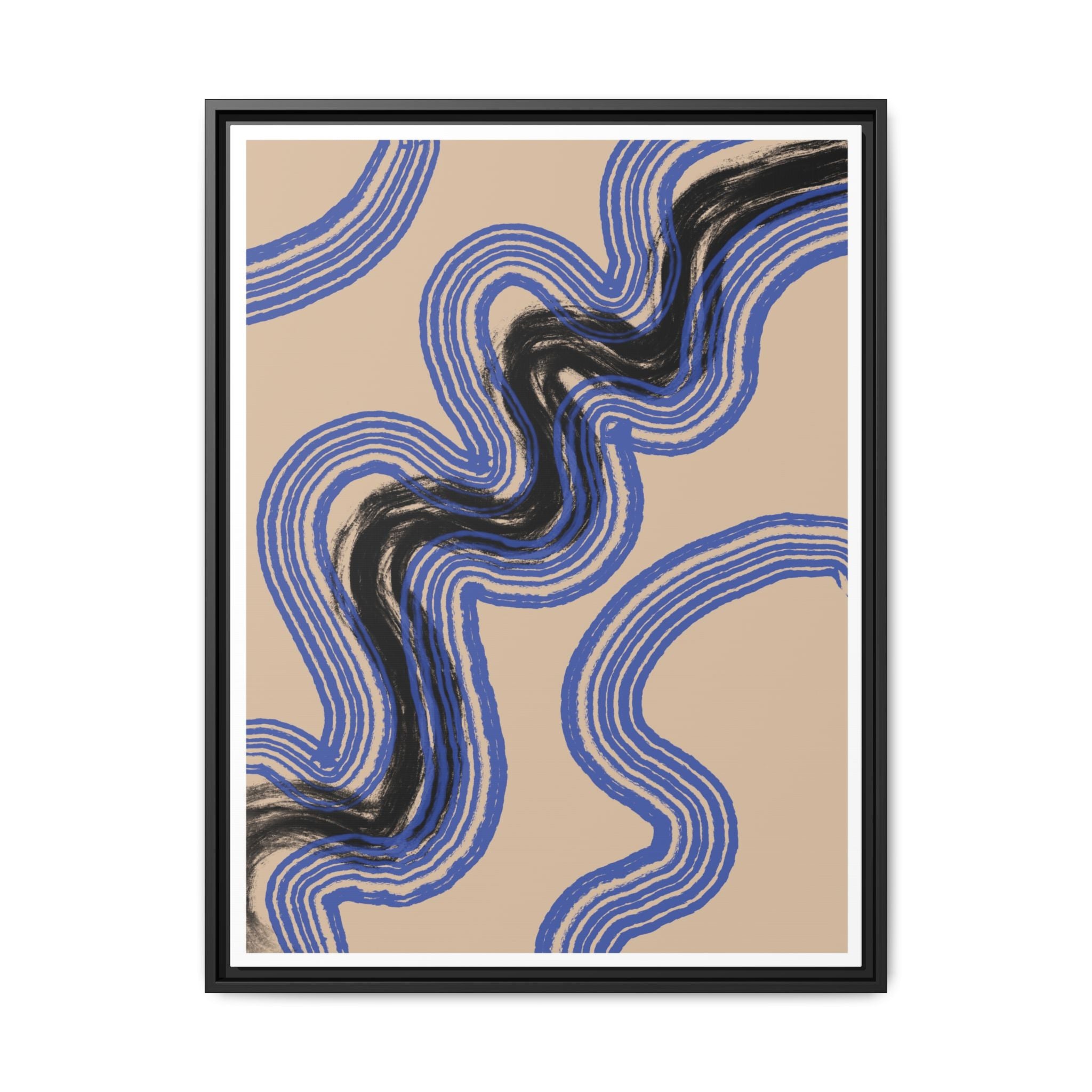 Indigo Rhythm Passage - Framed