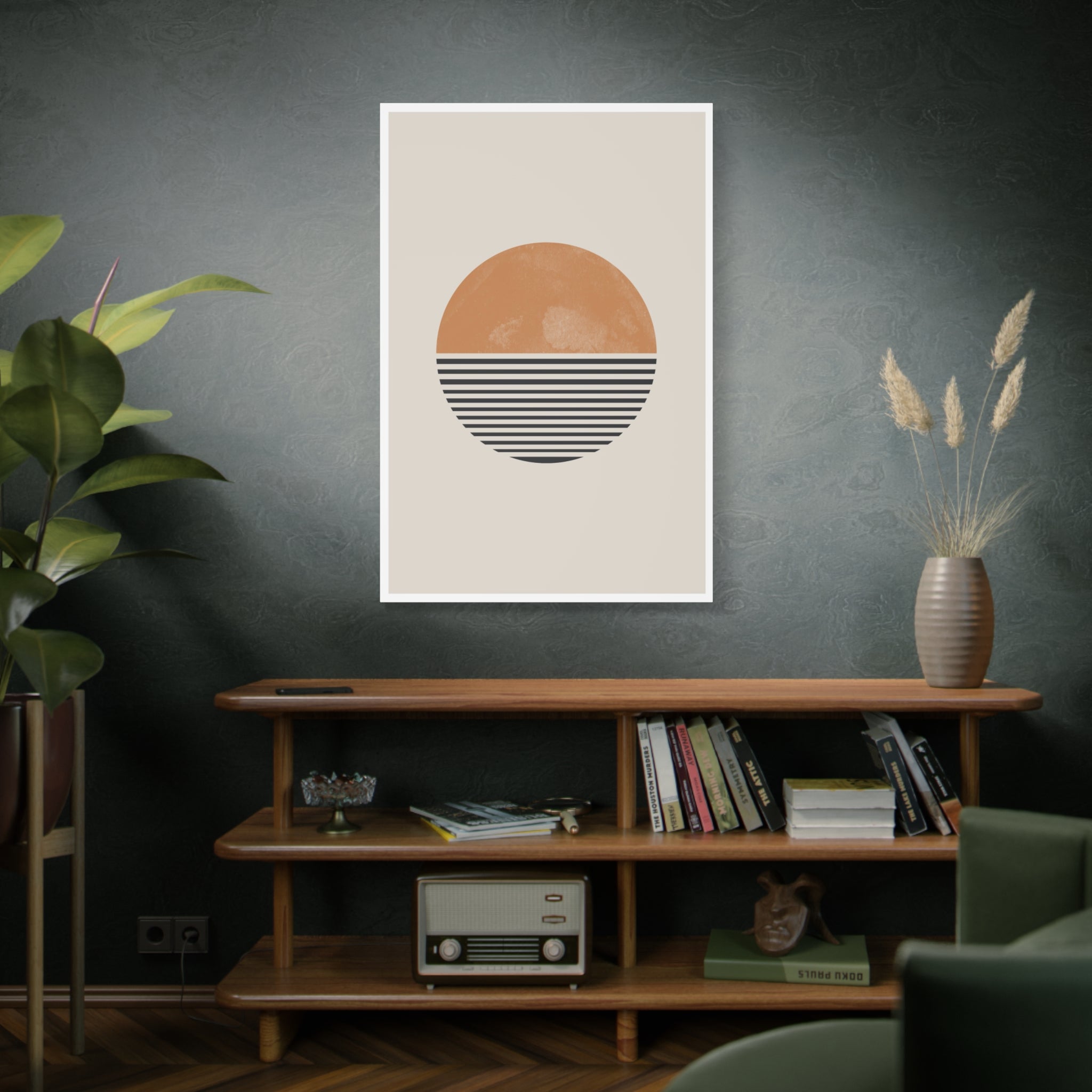 Amber Horizon Echoes - Canvas