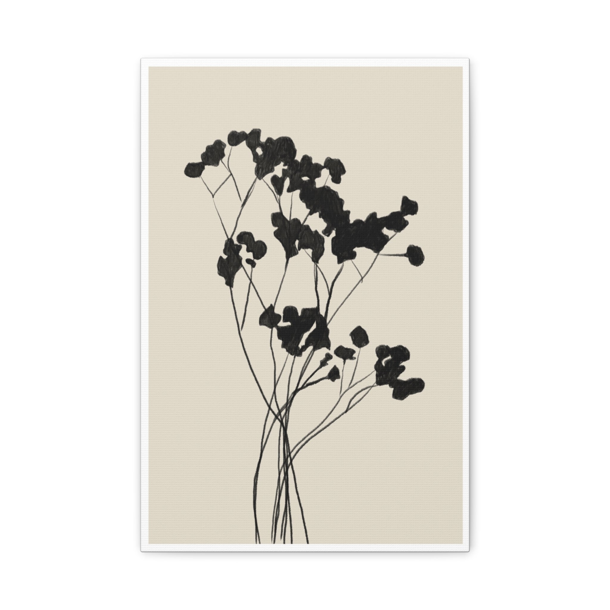 Velvet Bloom Silhouettes - Canvas