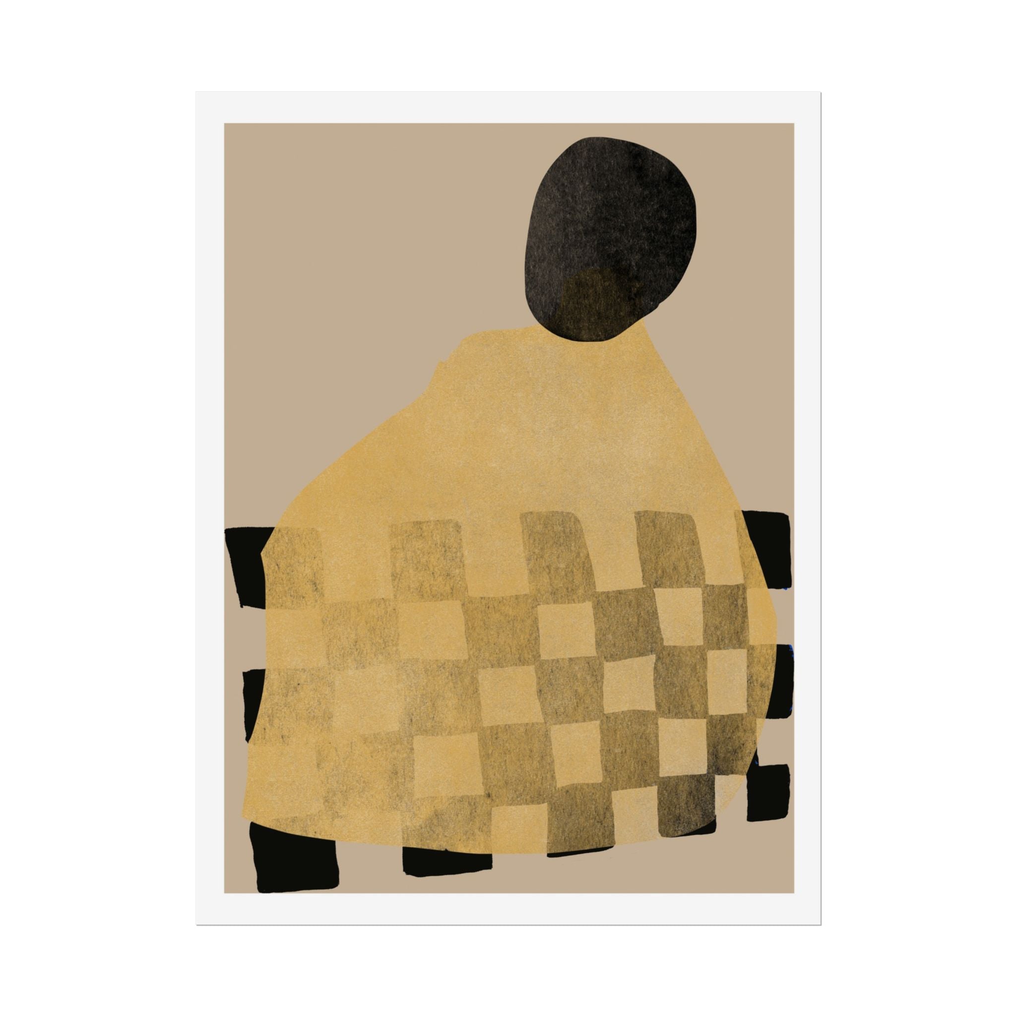 Golden Hearth Pattern Drift - Poster