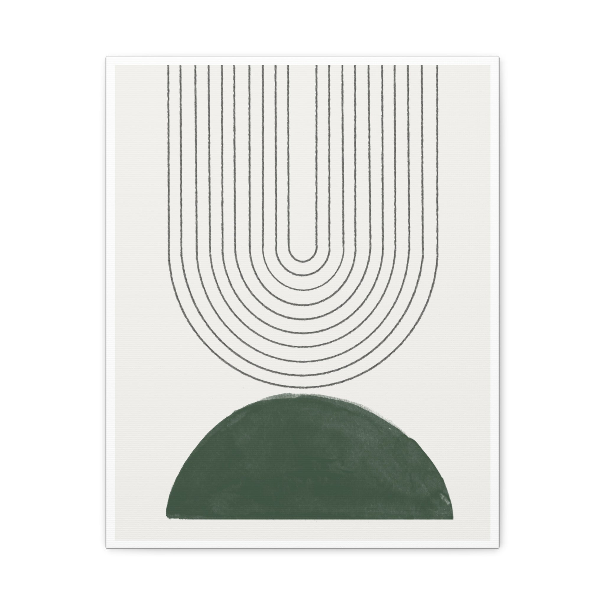 Emerald Echo Pathways - Canvas