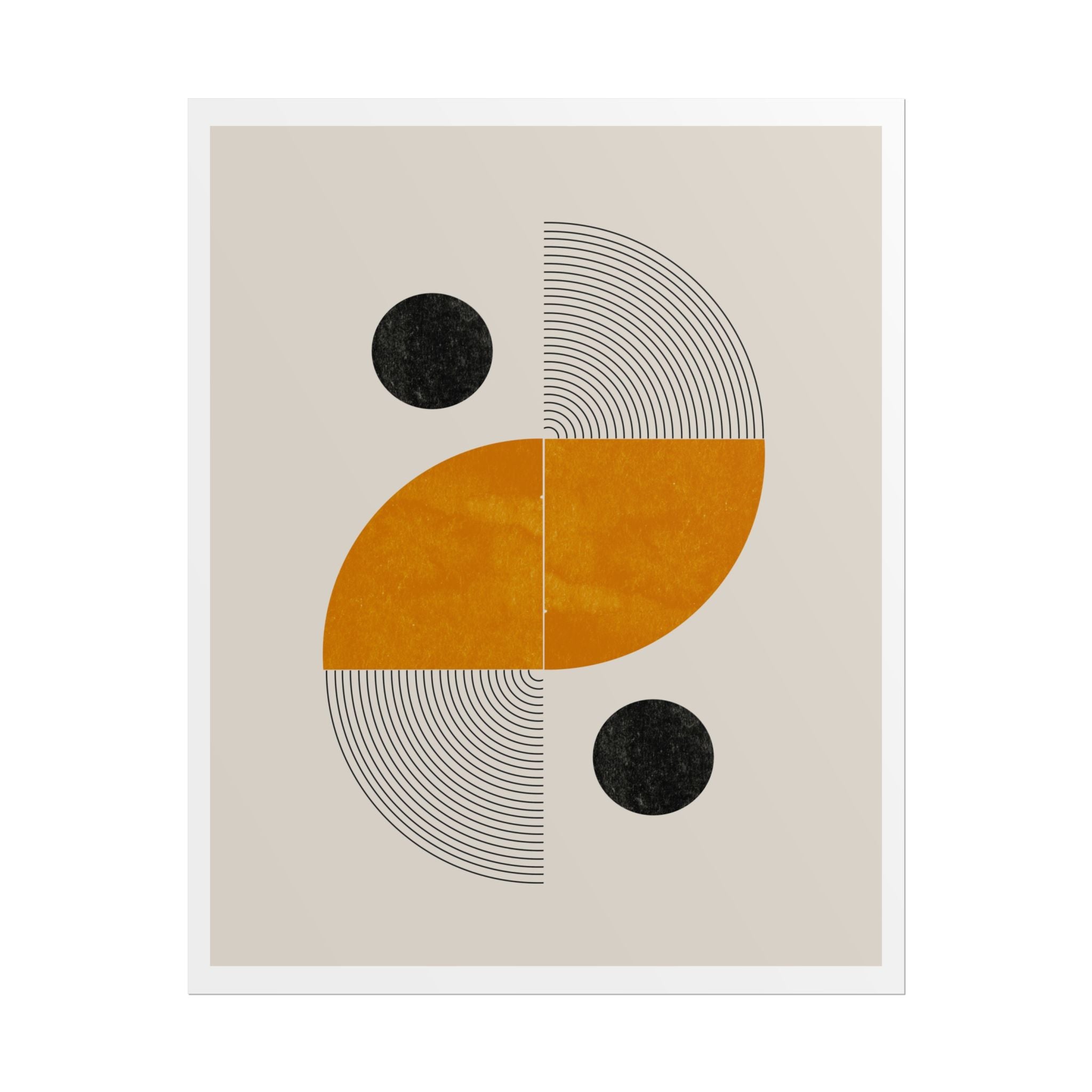 Amber Orbit Balance - Poster