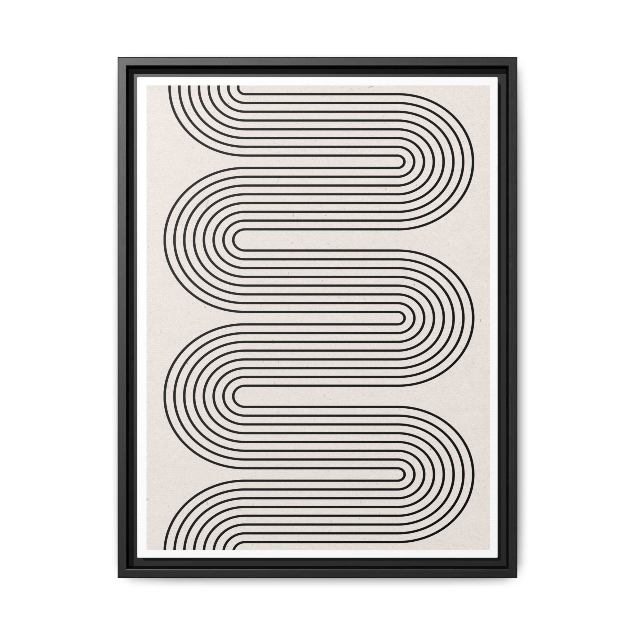 Monoline Rhythm Cascade - Framed