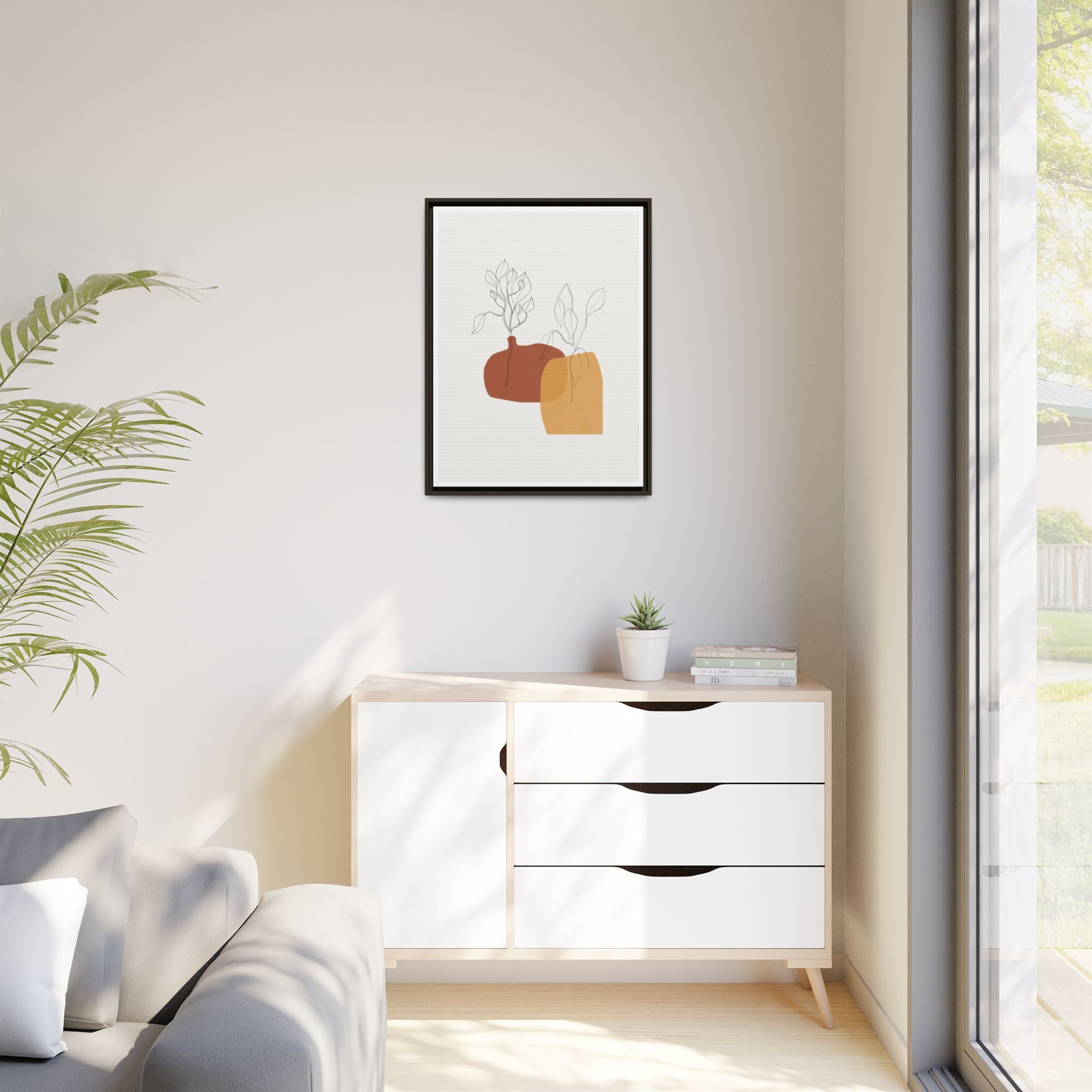 Terracotta Whisper Forms - Framed