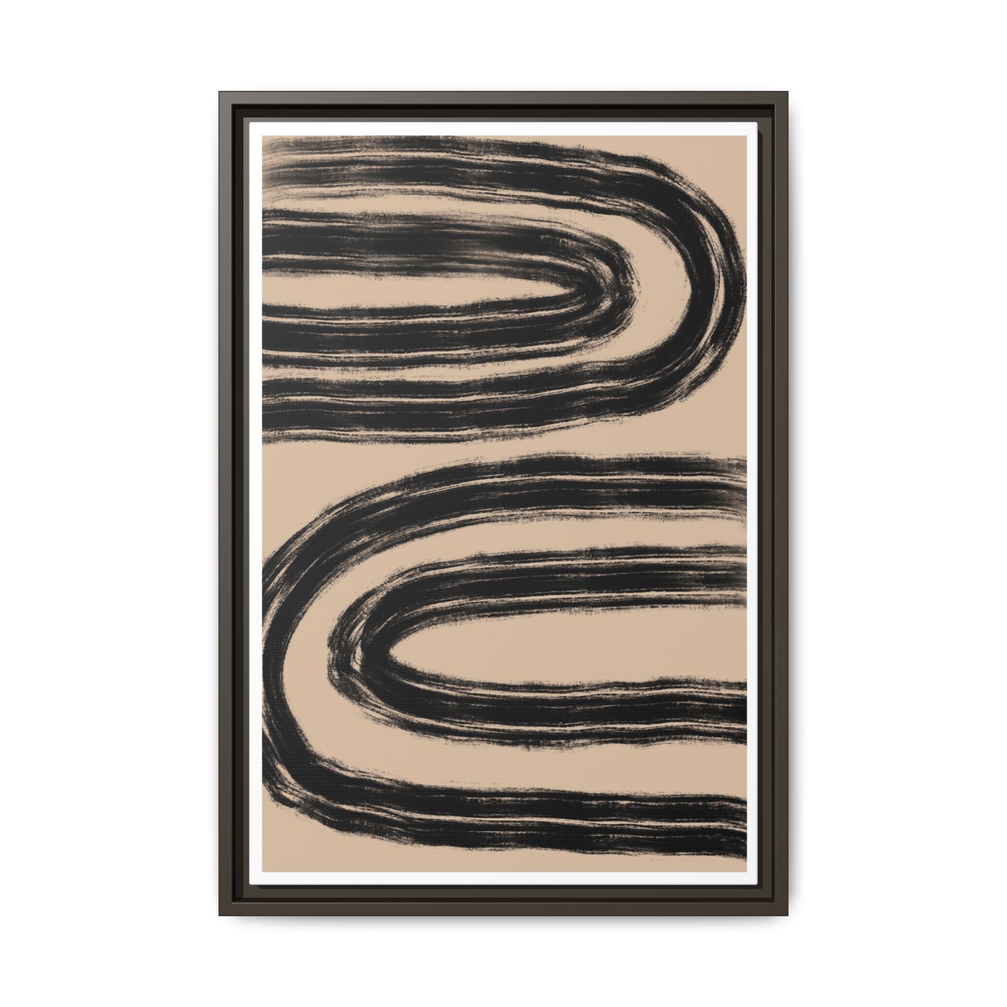 Midnight Current Echoes - Framed