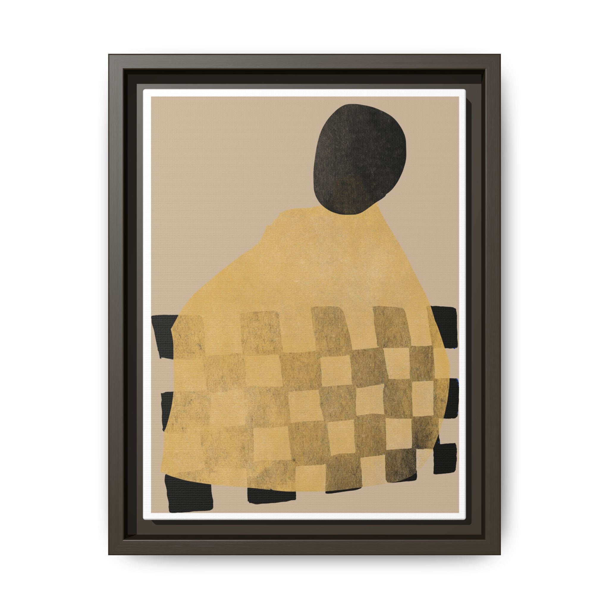 Golden Hearth Pattern Drift - Framed
