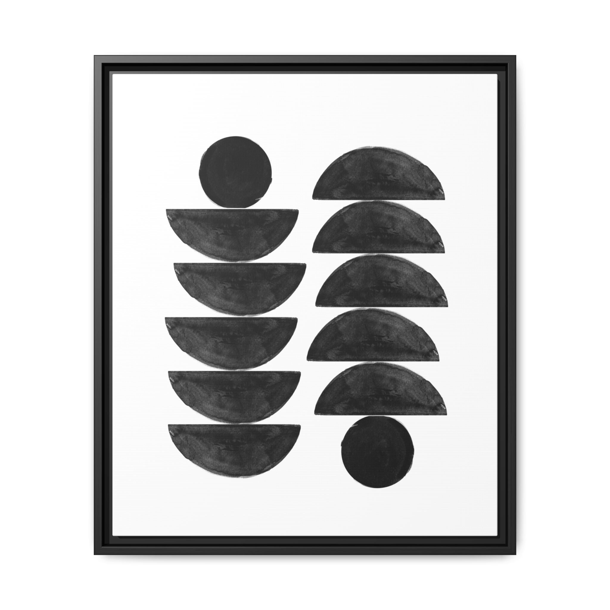 Obsidian Balance Echoes - Framed