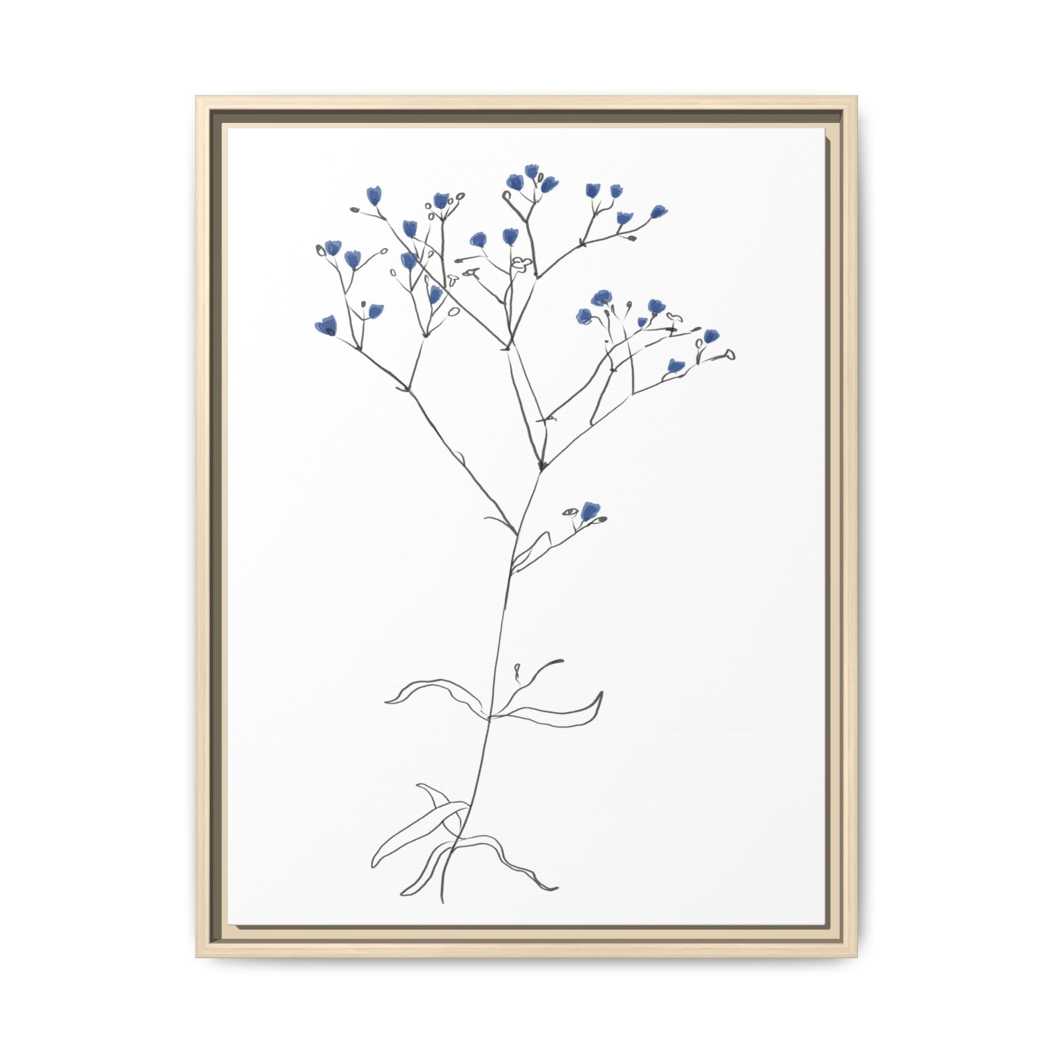 Blue Meadow Whisper - Framed