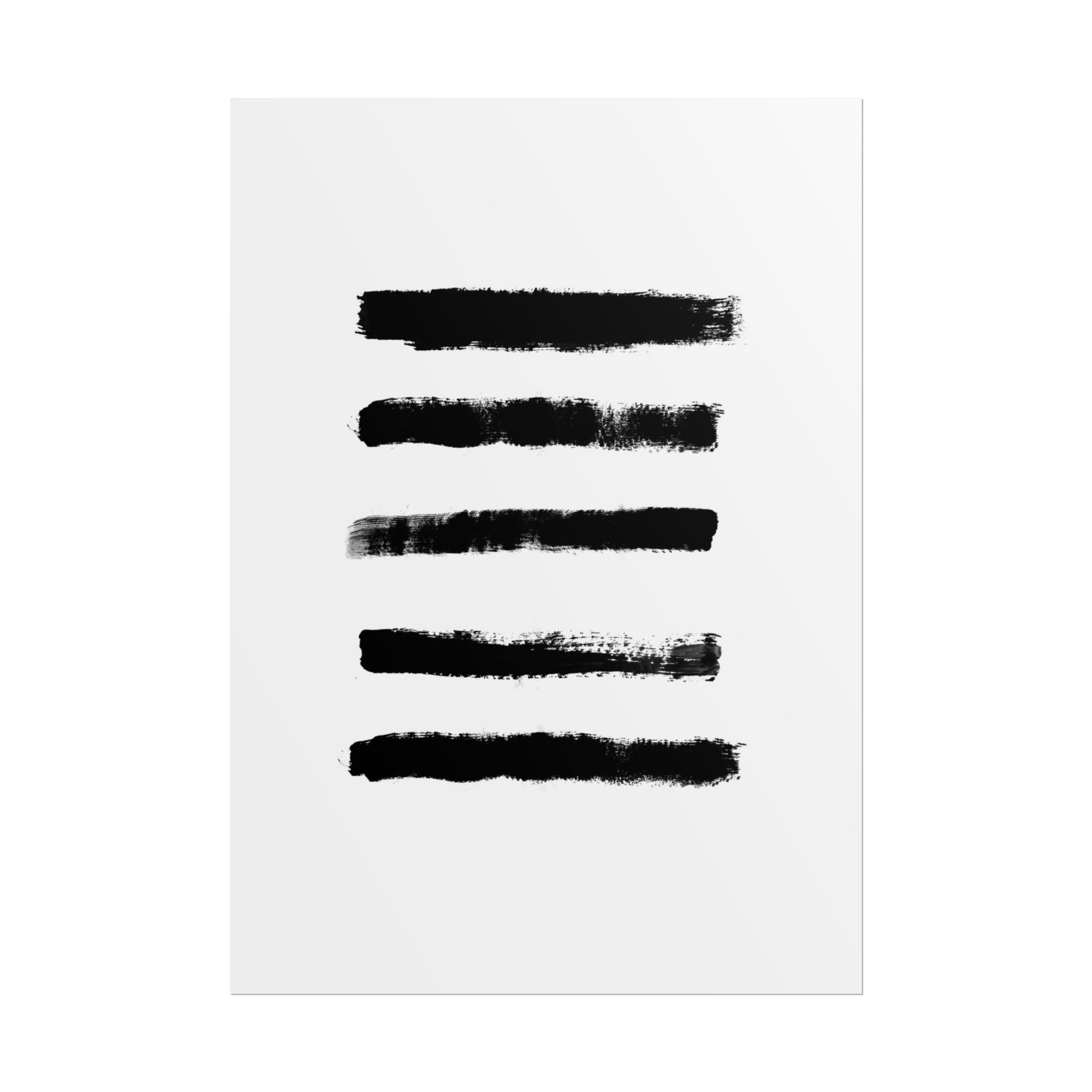 Obsidian Silence Strokes - Poster