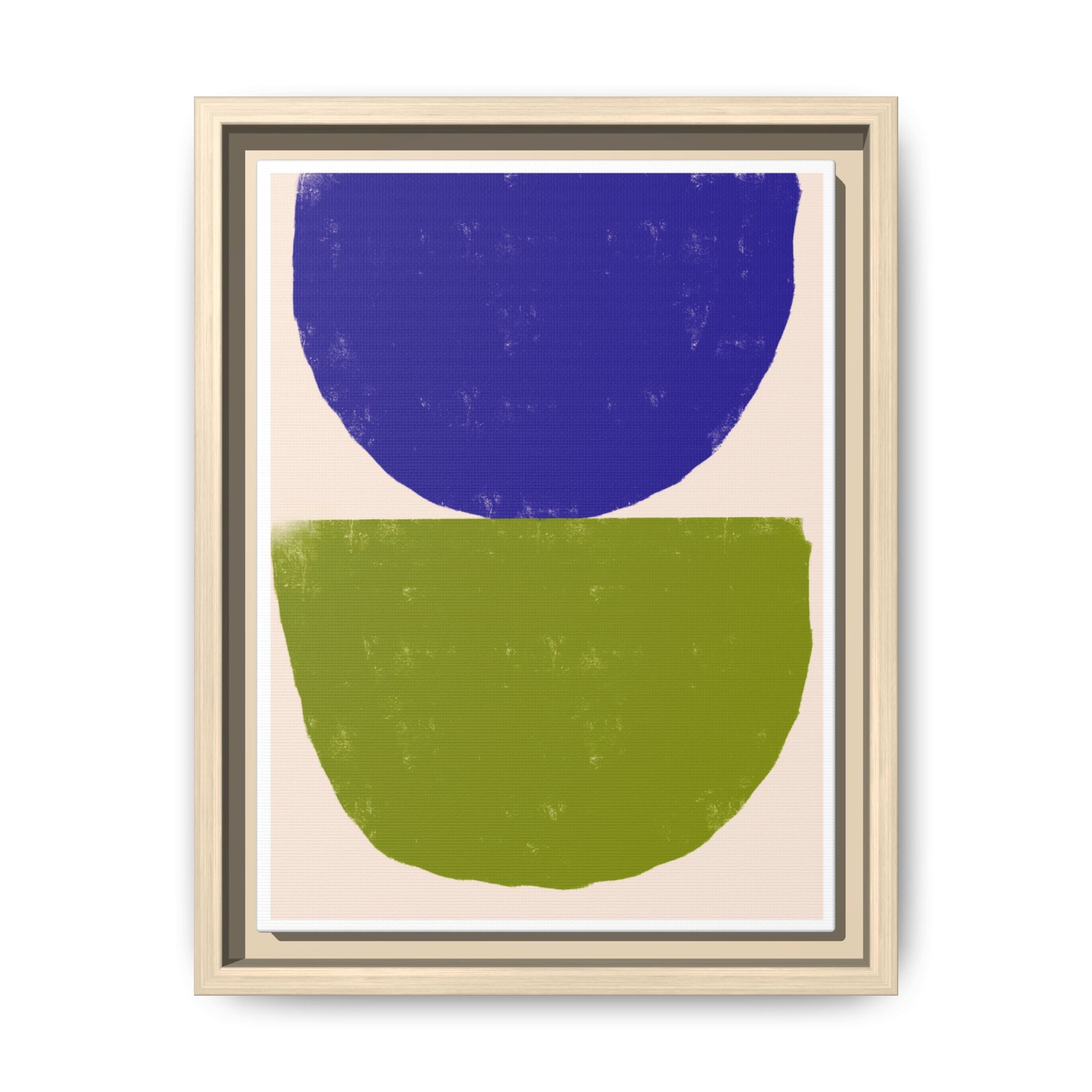 Cobalt Meadow Balance - Framed