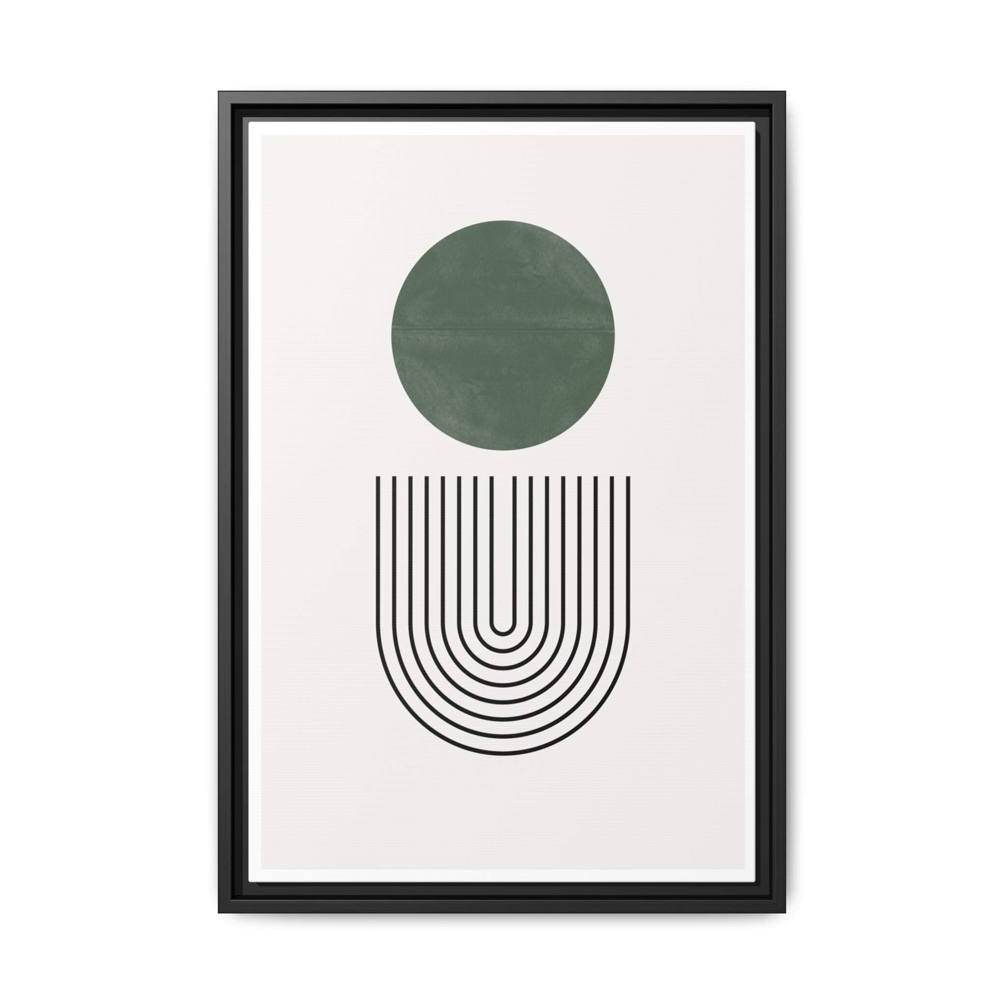 Emerald Orbit Pathways - Framed