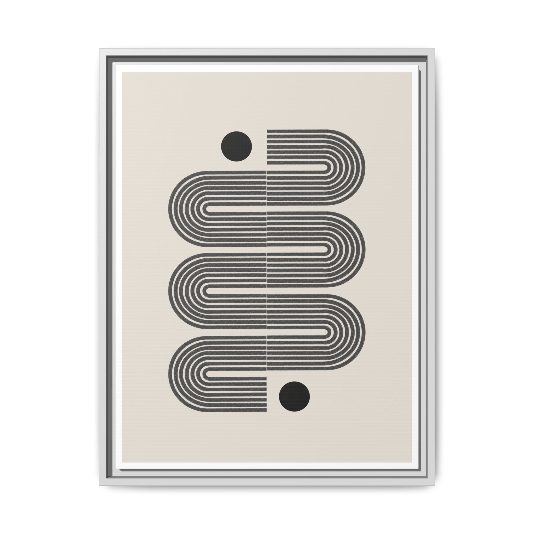 Midnight Circuit Flow - Framed