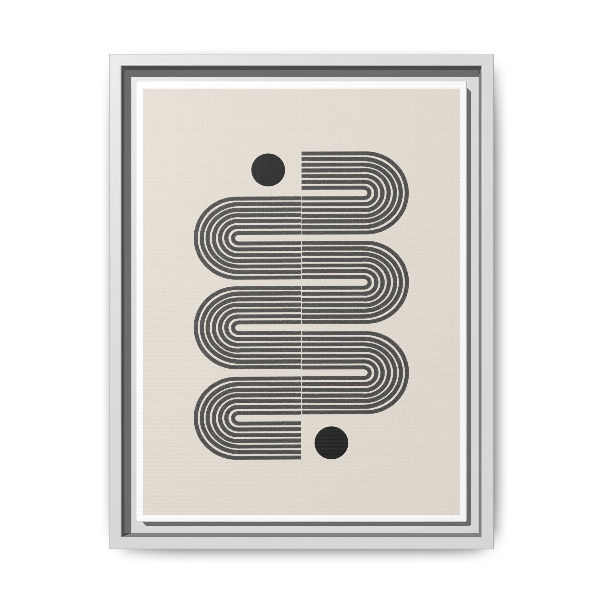 Midnight Circuit Flow - Framed