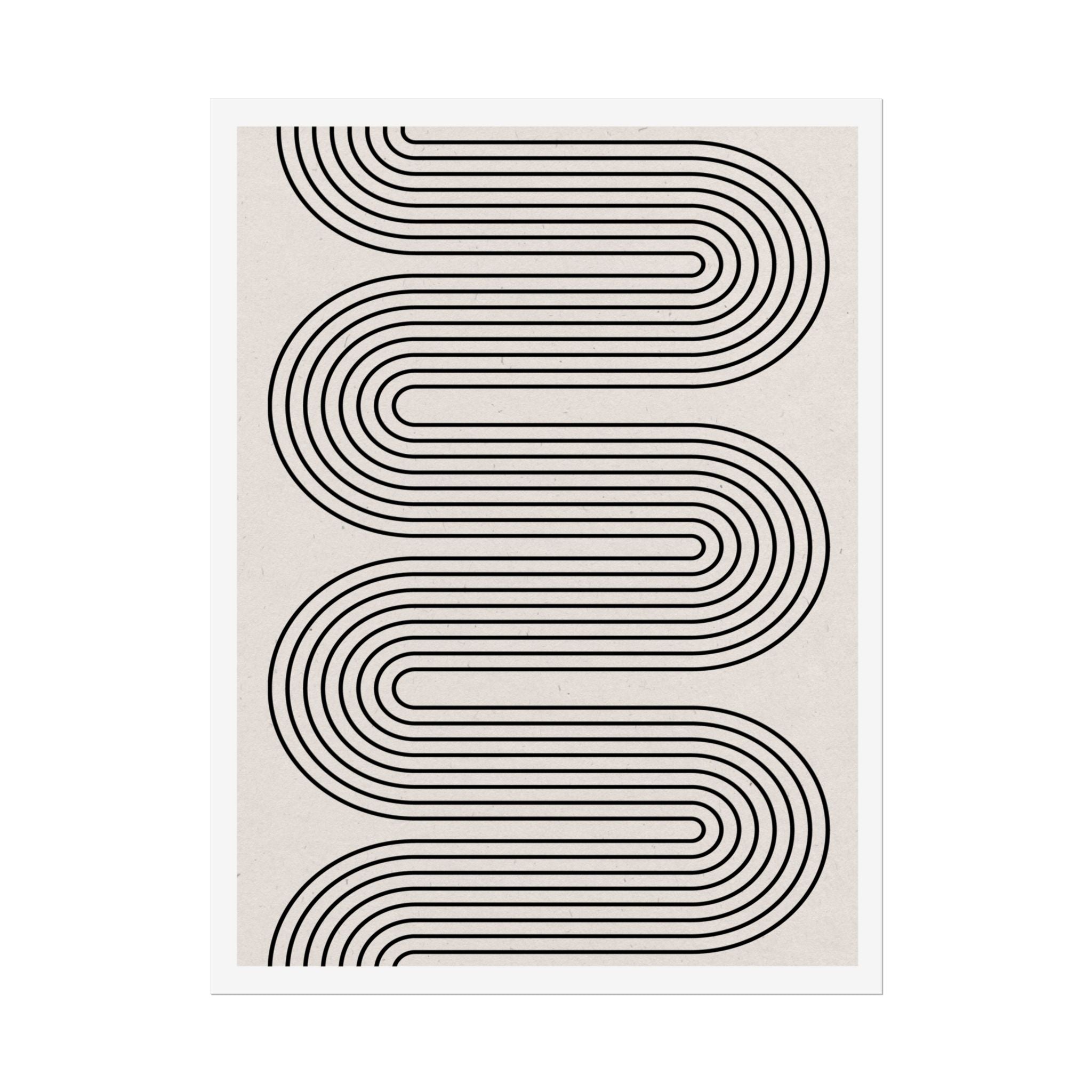 Monoline Rhythm Cascade - Poster