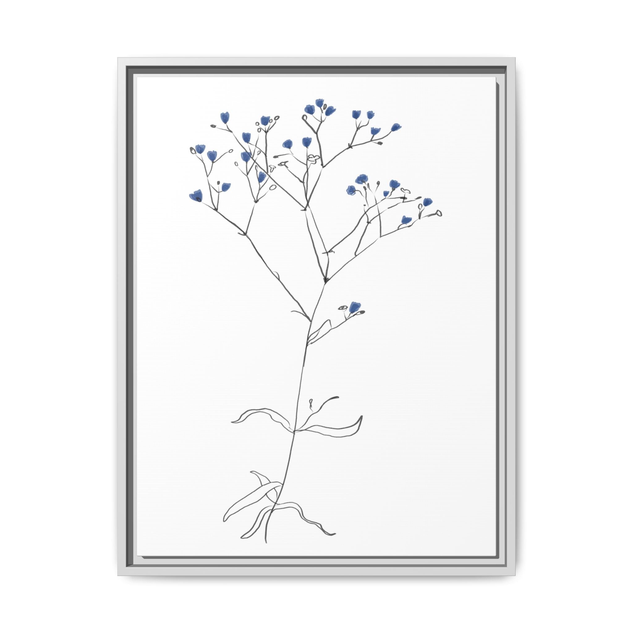 Blue Meadow Whisper - Framed