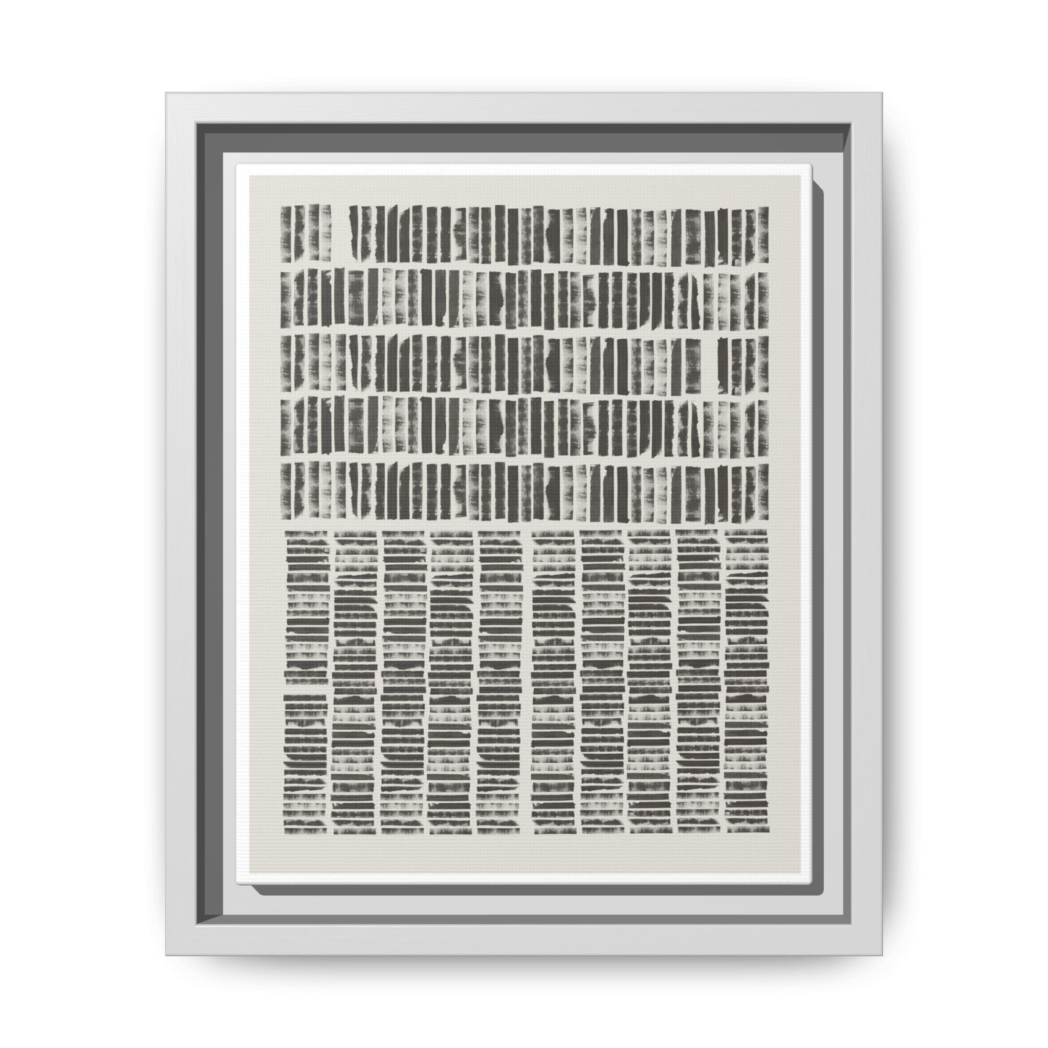 Shadow Rhythm Columns - Framed