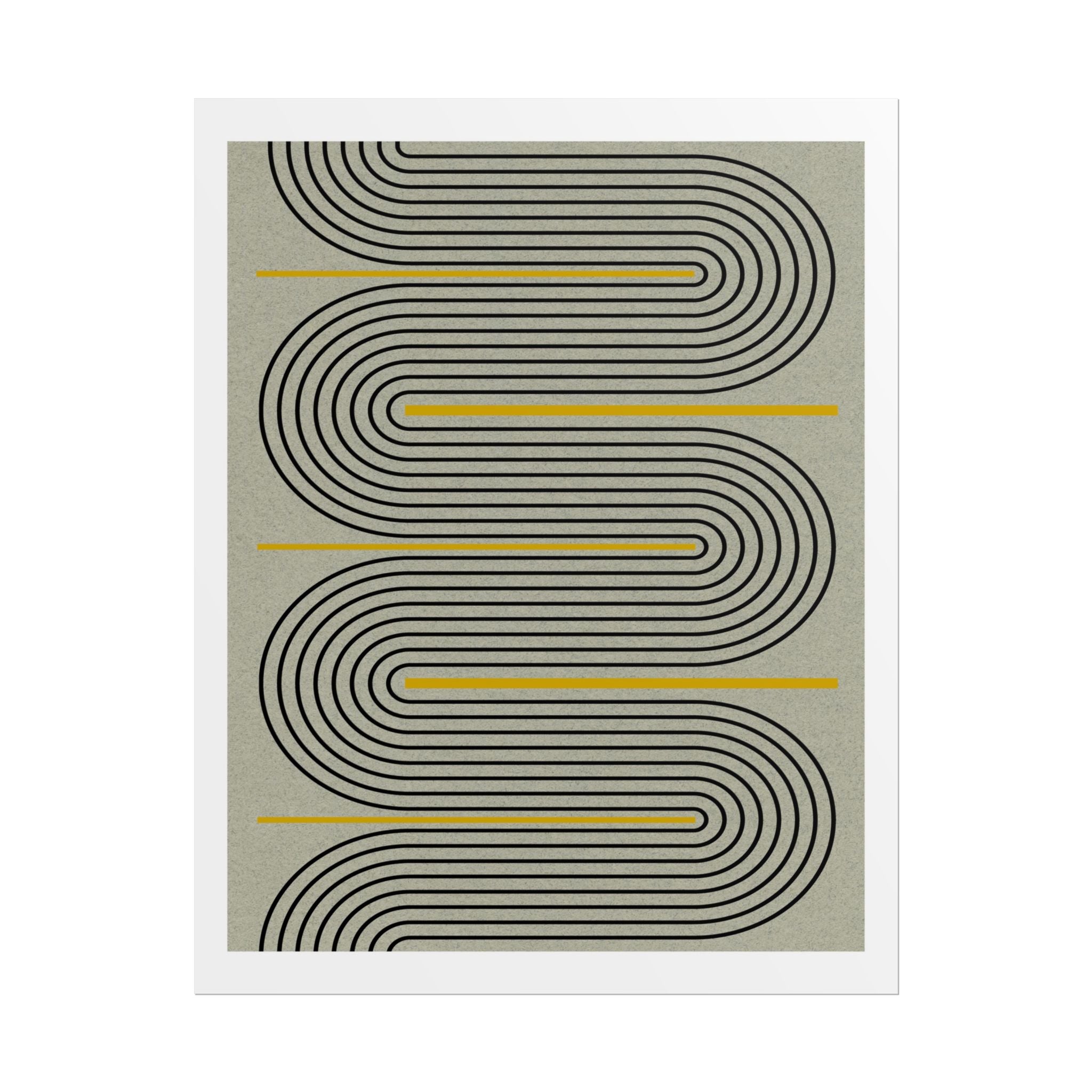 Golden Current Geometry - Poster