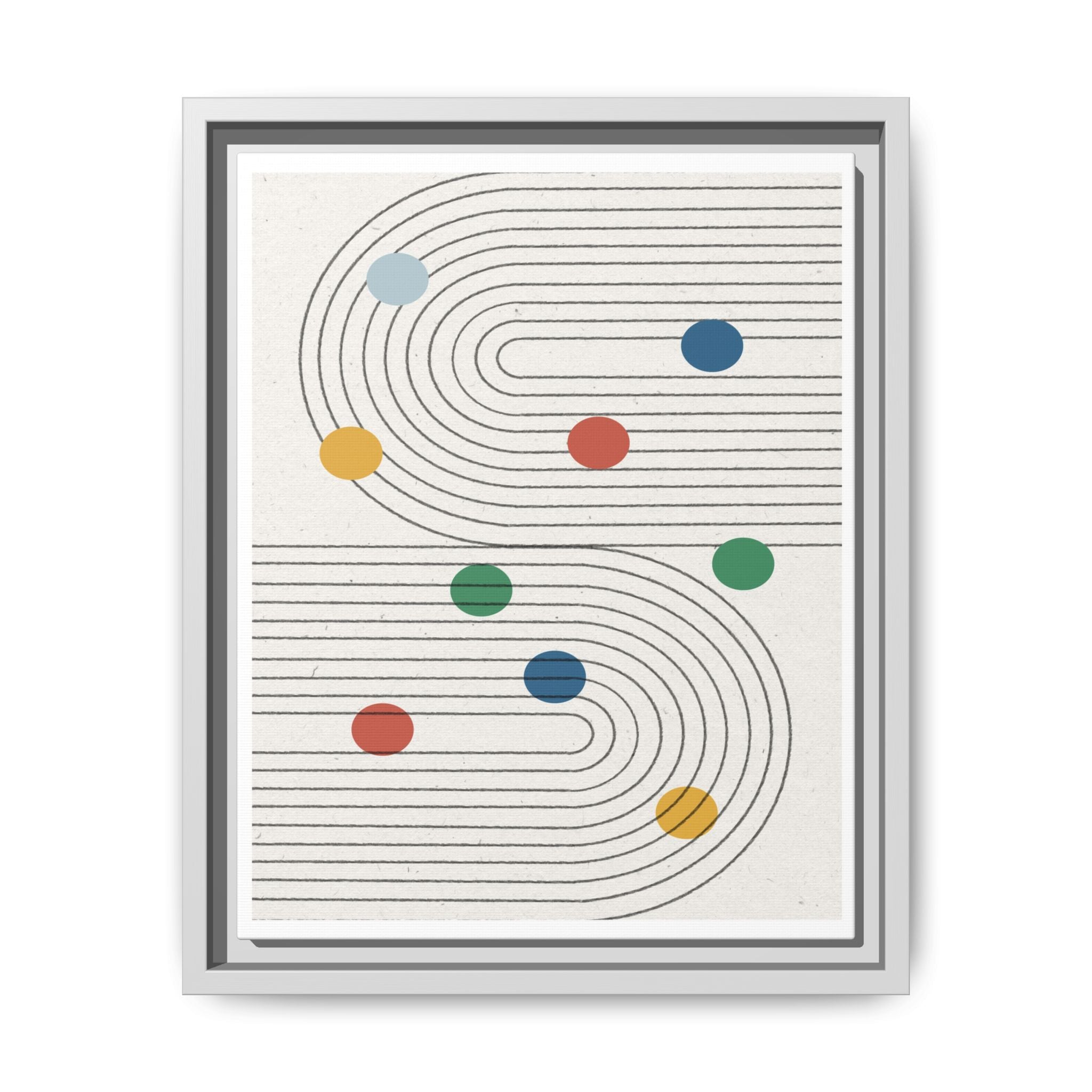 Retro Orbit Pathways - Framed