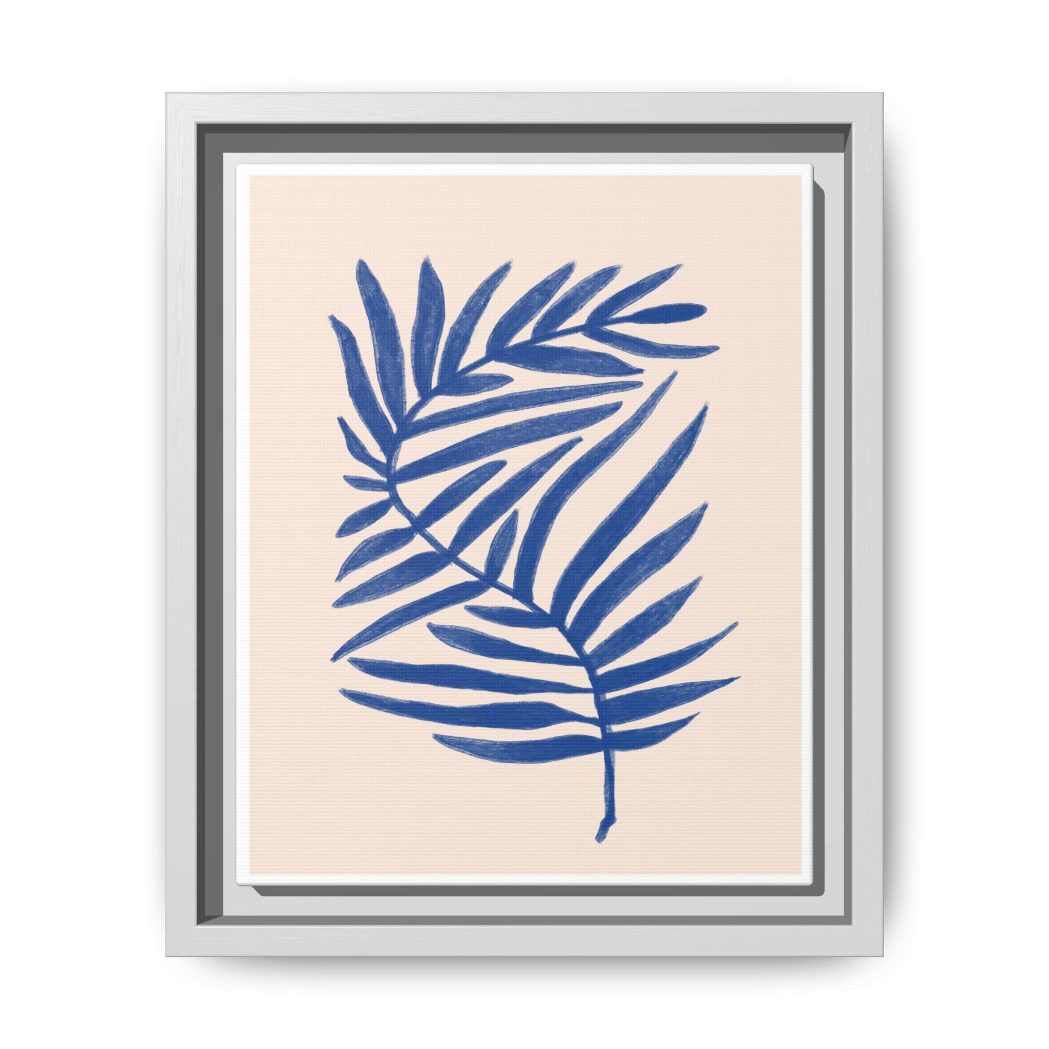 Sapphire Frond Harmony - Framed