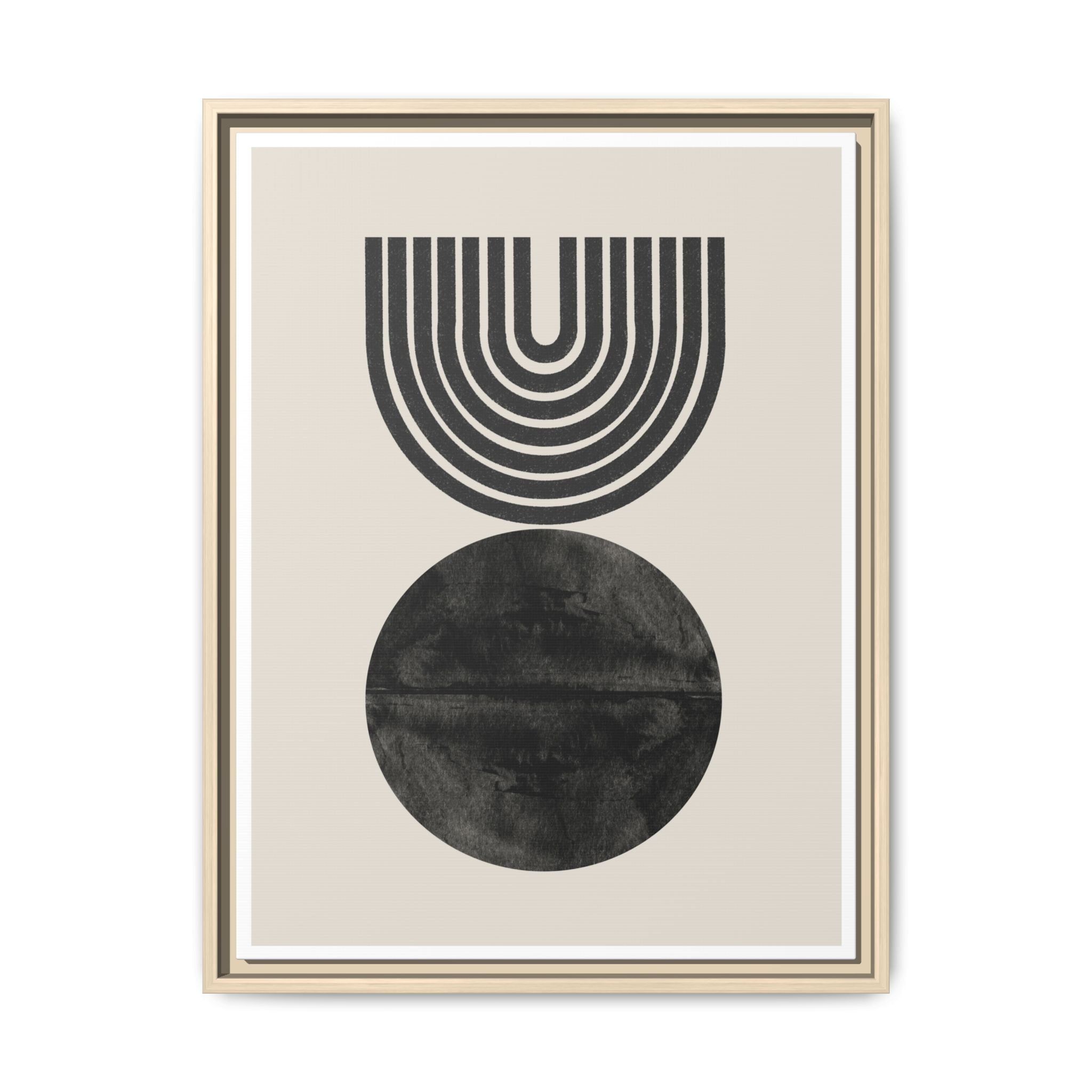 Obsidian Echo Arches - Framed