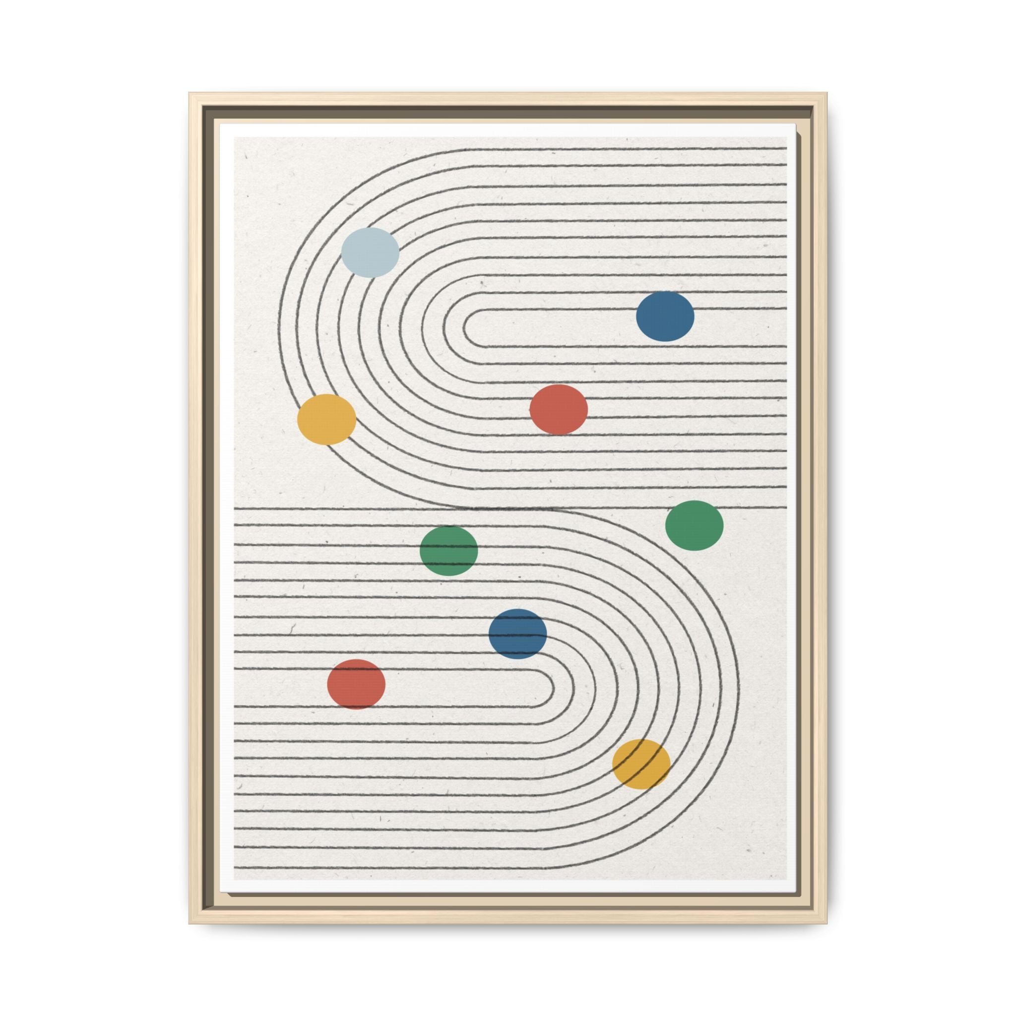 Retro Orbit Pathways - Framed