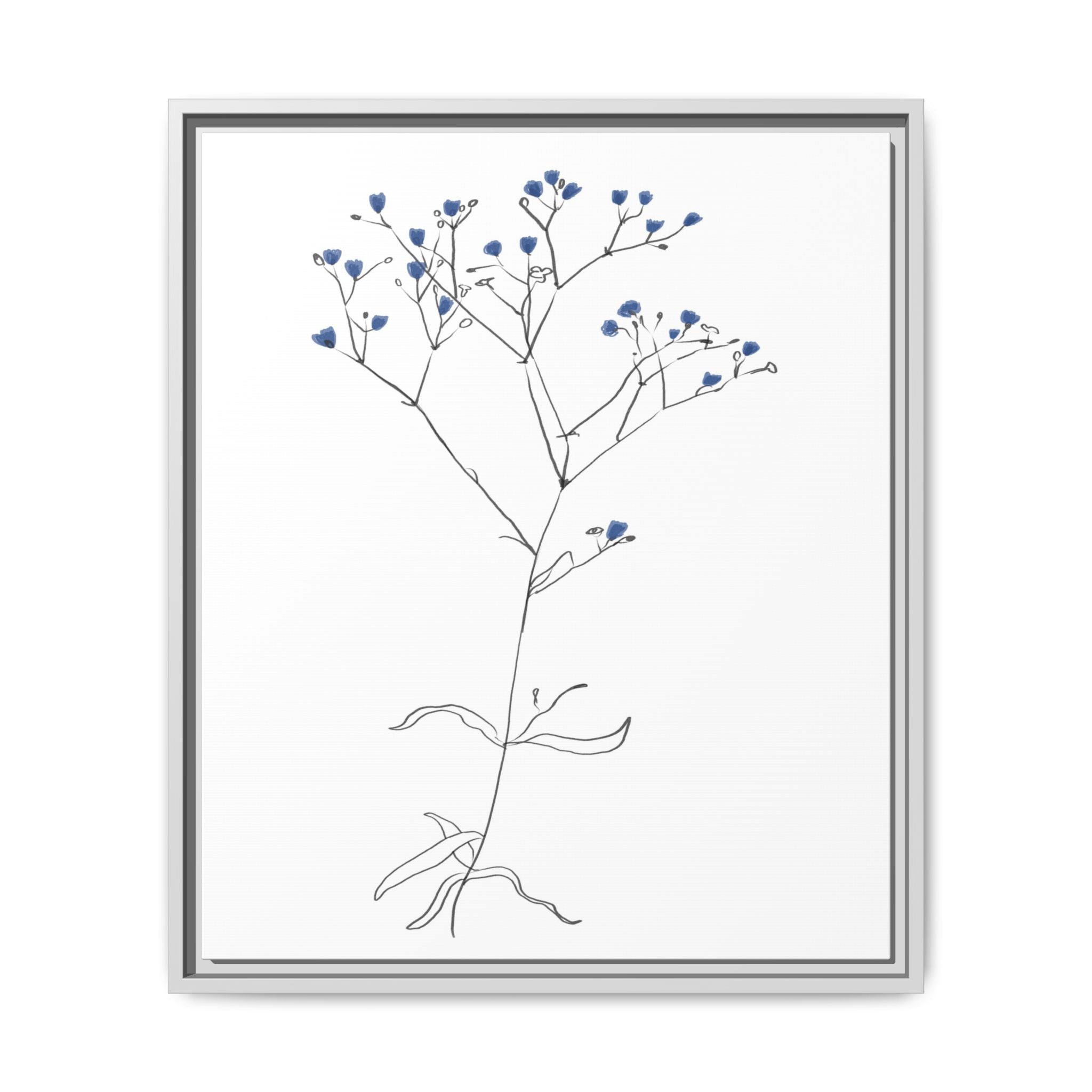 Blue Meadow Whisper - Framed
