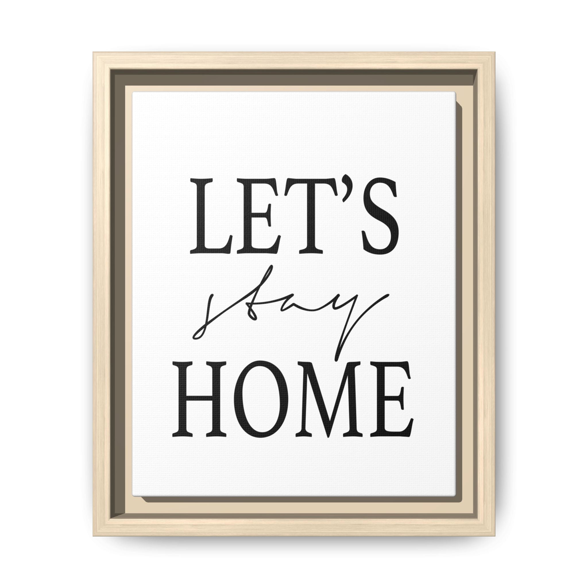 Gentle Haven Typography Glow - Framed