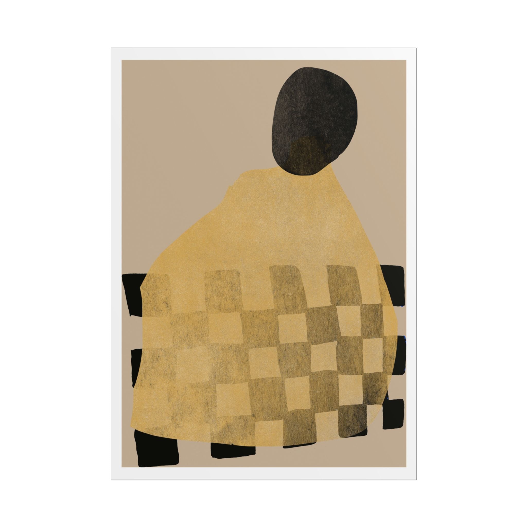 Golden Hearth Pattern Drift - Poster