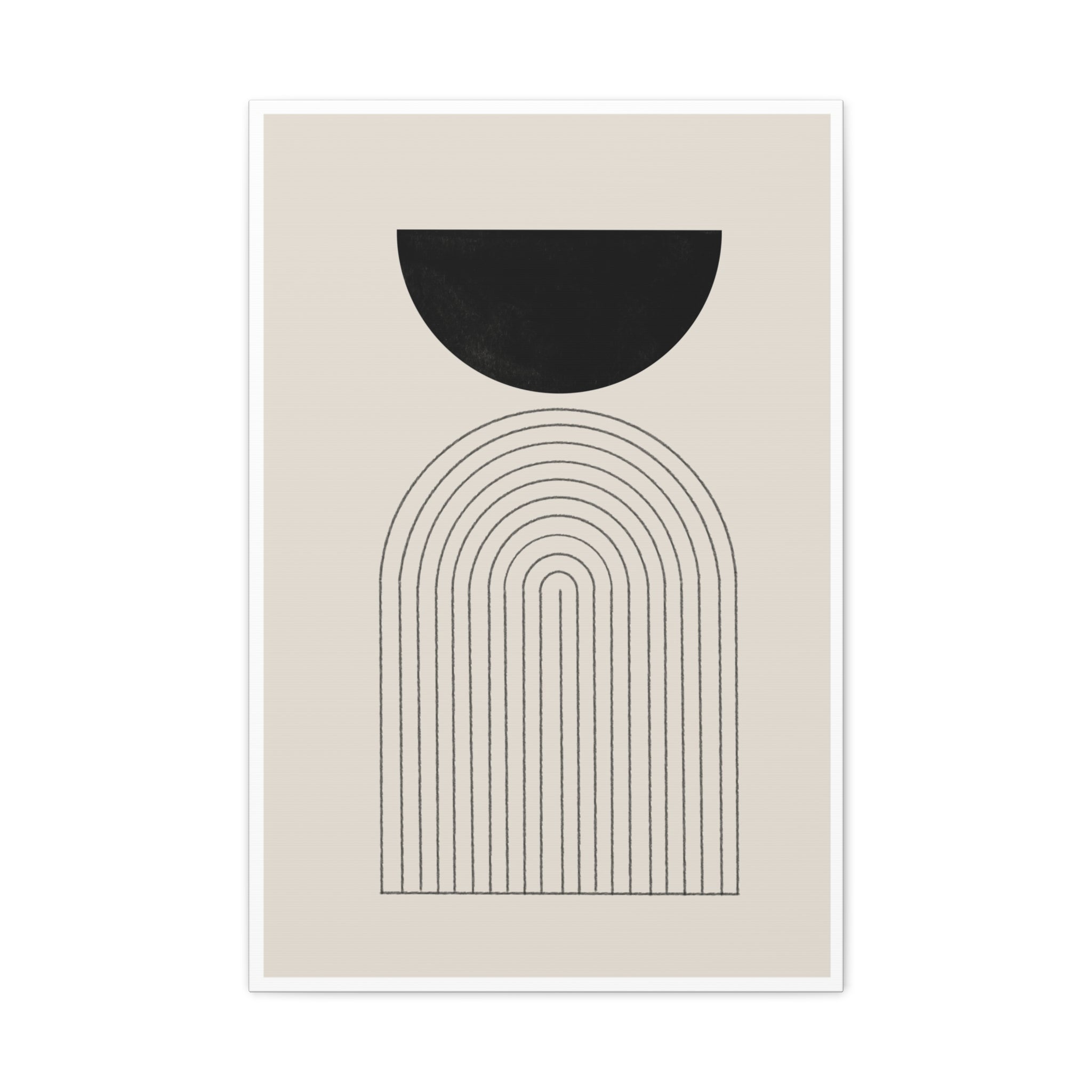 Midnight Portal Lines - Canvas