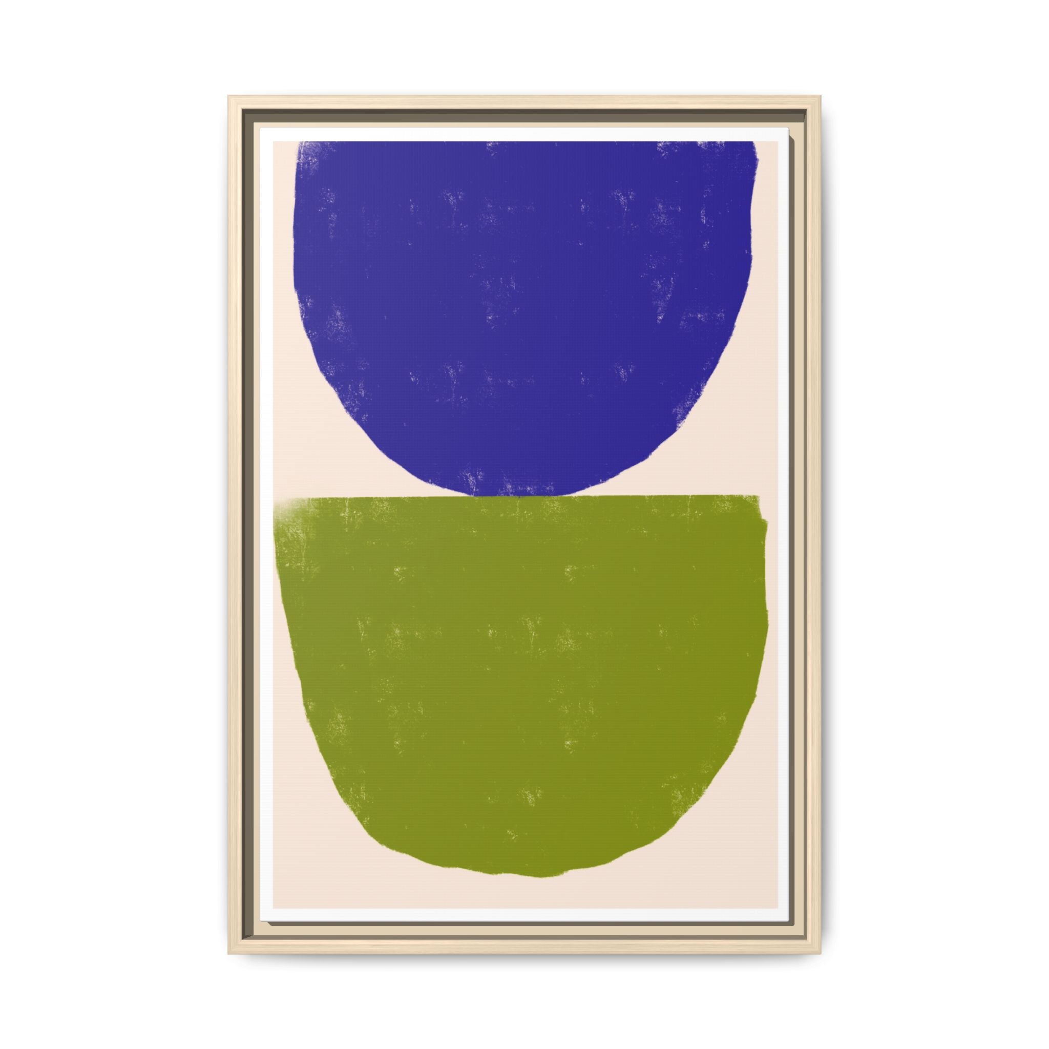 Cobalt Meadow Balance - Framed