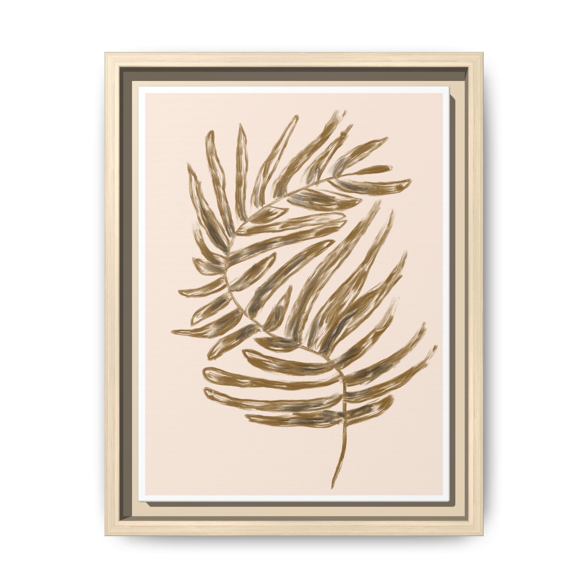 Golden Frond Reverie - Framed