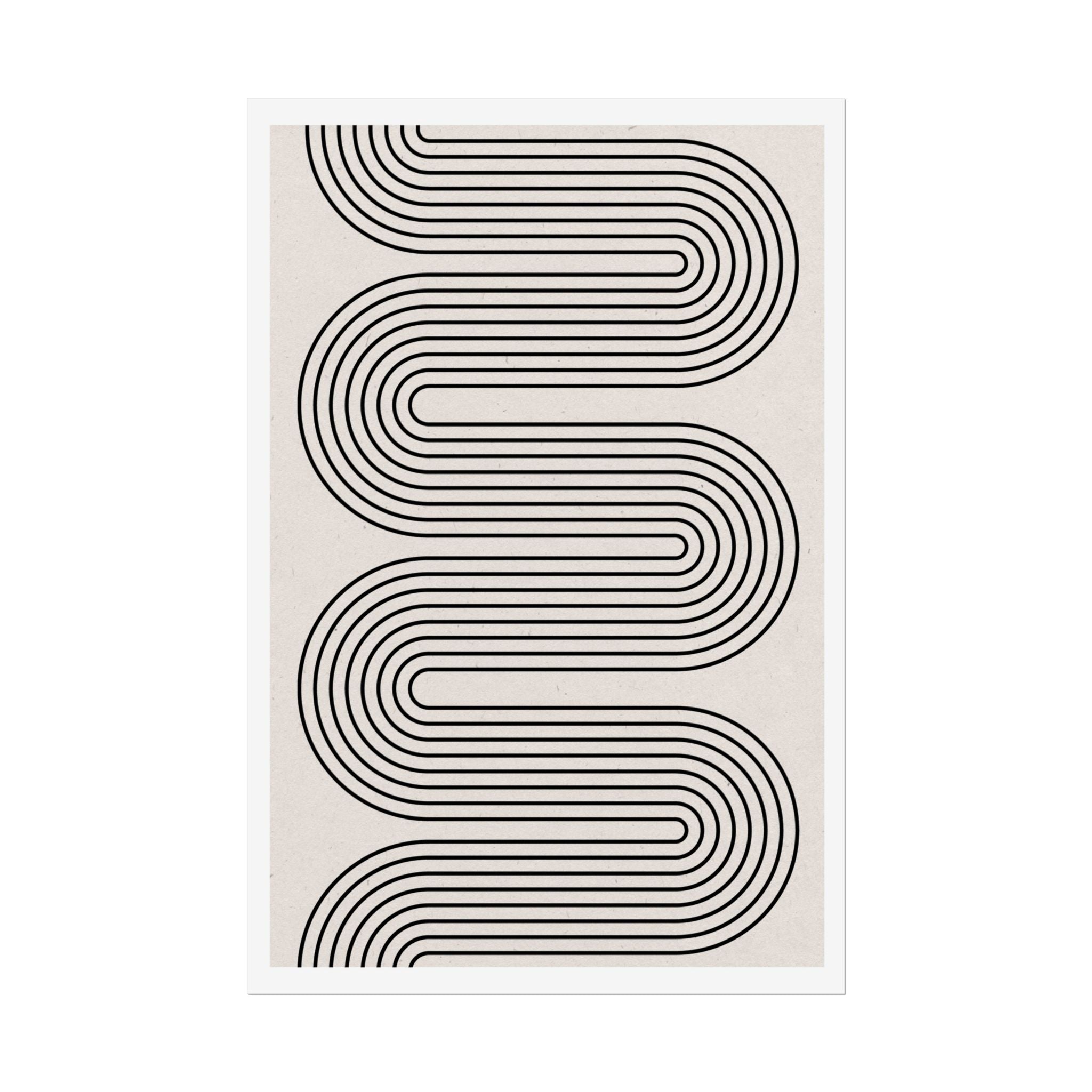 Monoline Rhythm Cascade - Poster