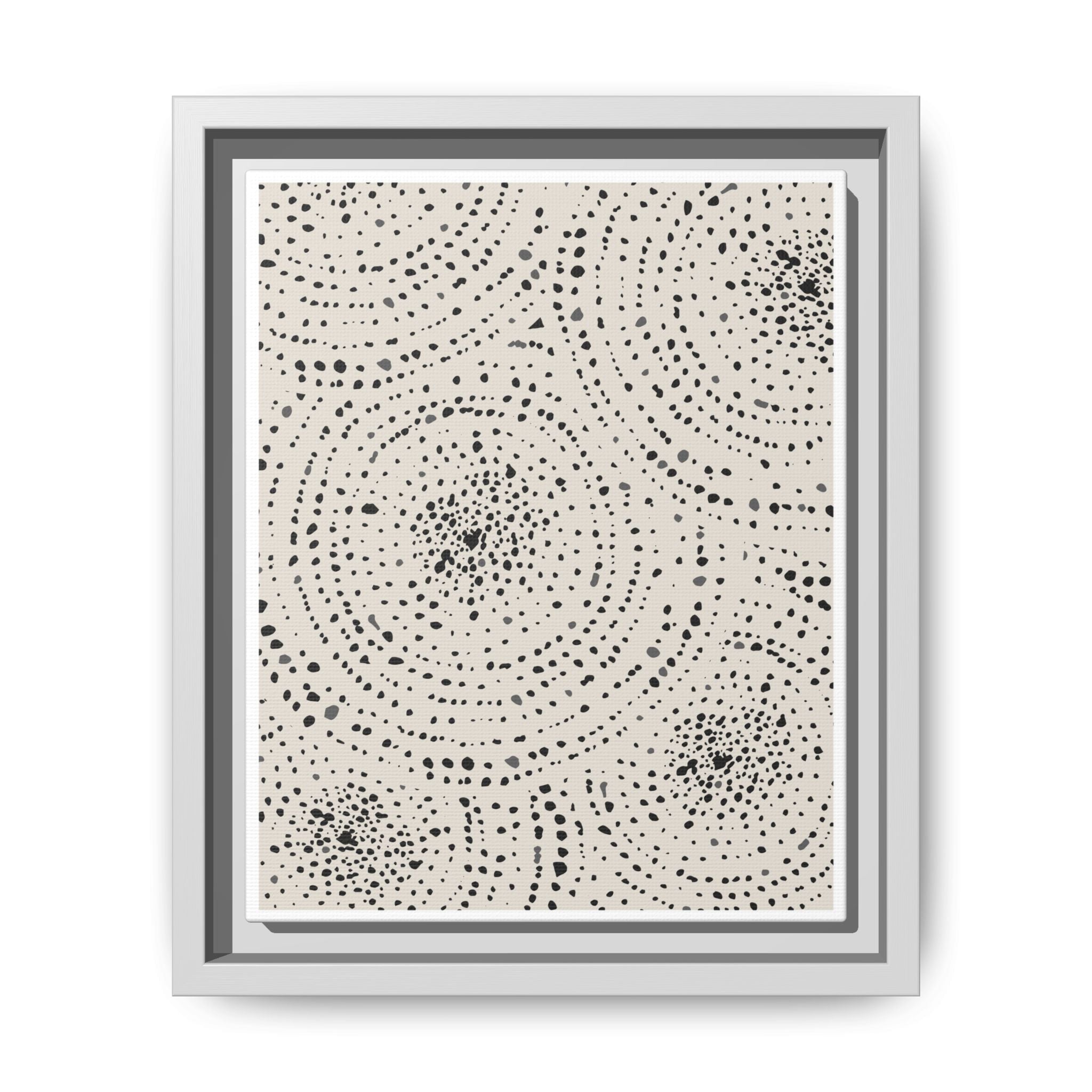 Celestial Pebble Drift Patterns - Framed