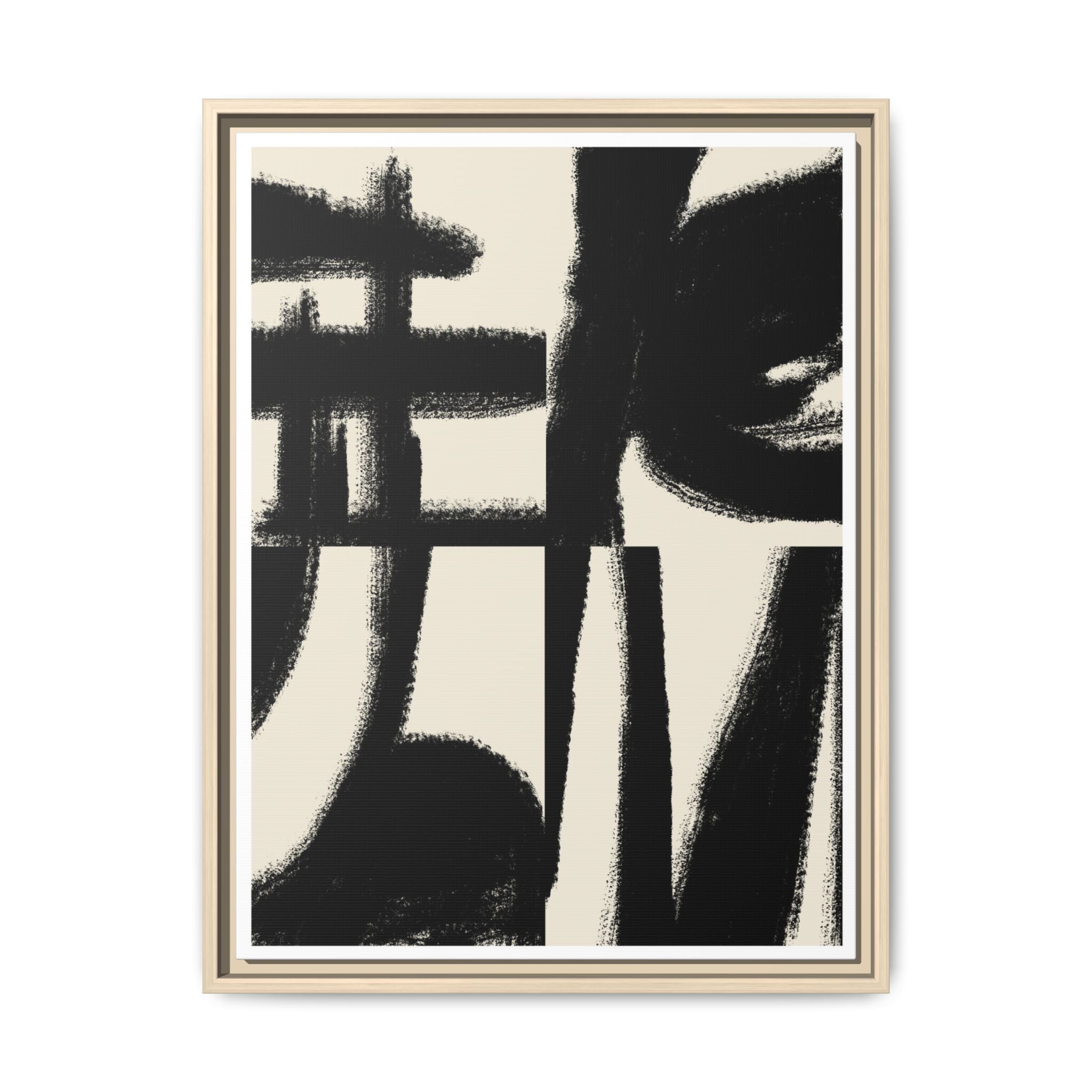 Midnight Gesture Fragments - Framed