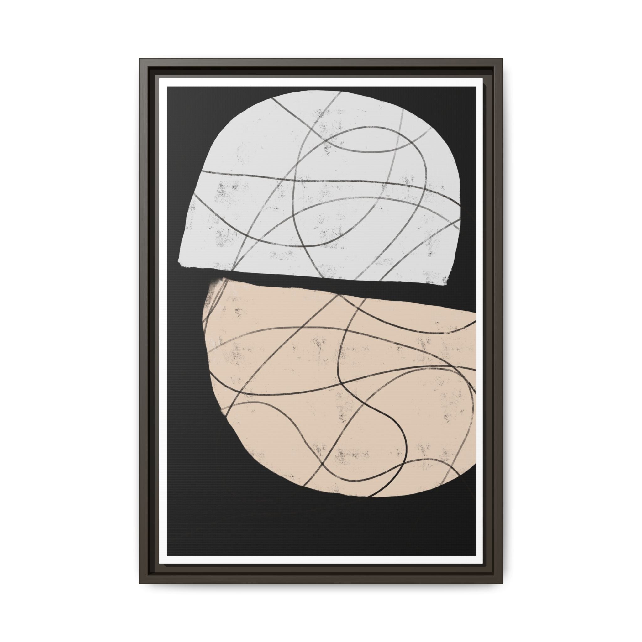 Nocturne Orbit Lines - Framed
