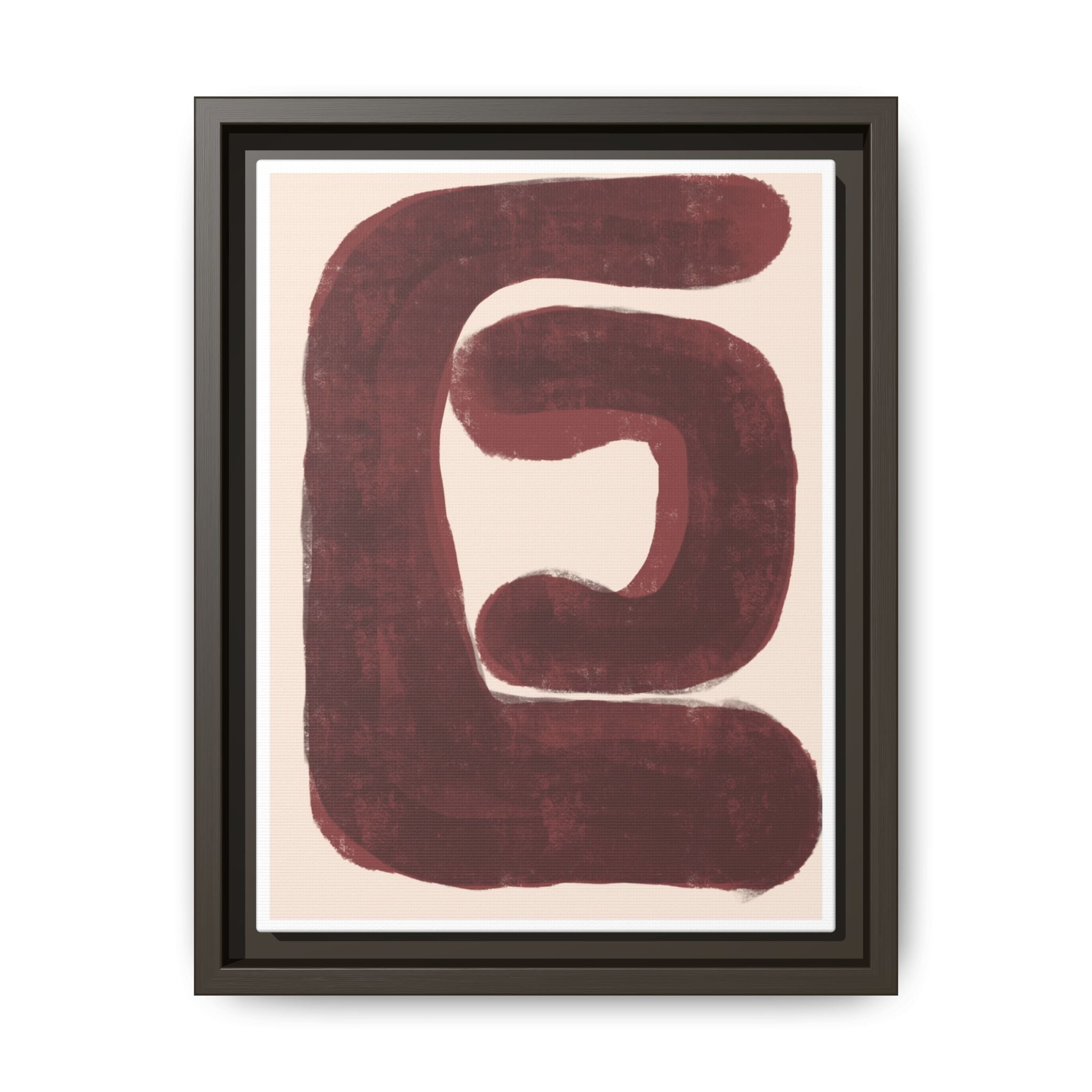 Burgundy Echo Form - Framed