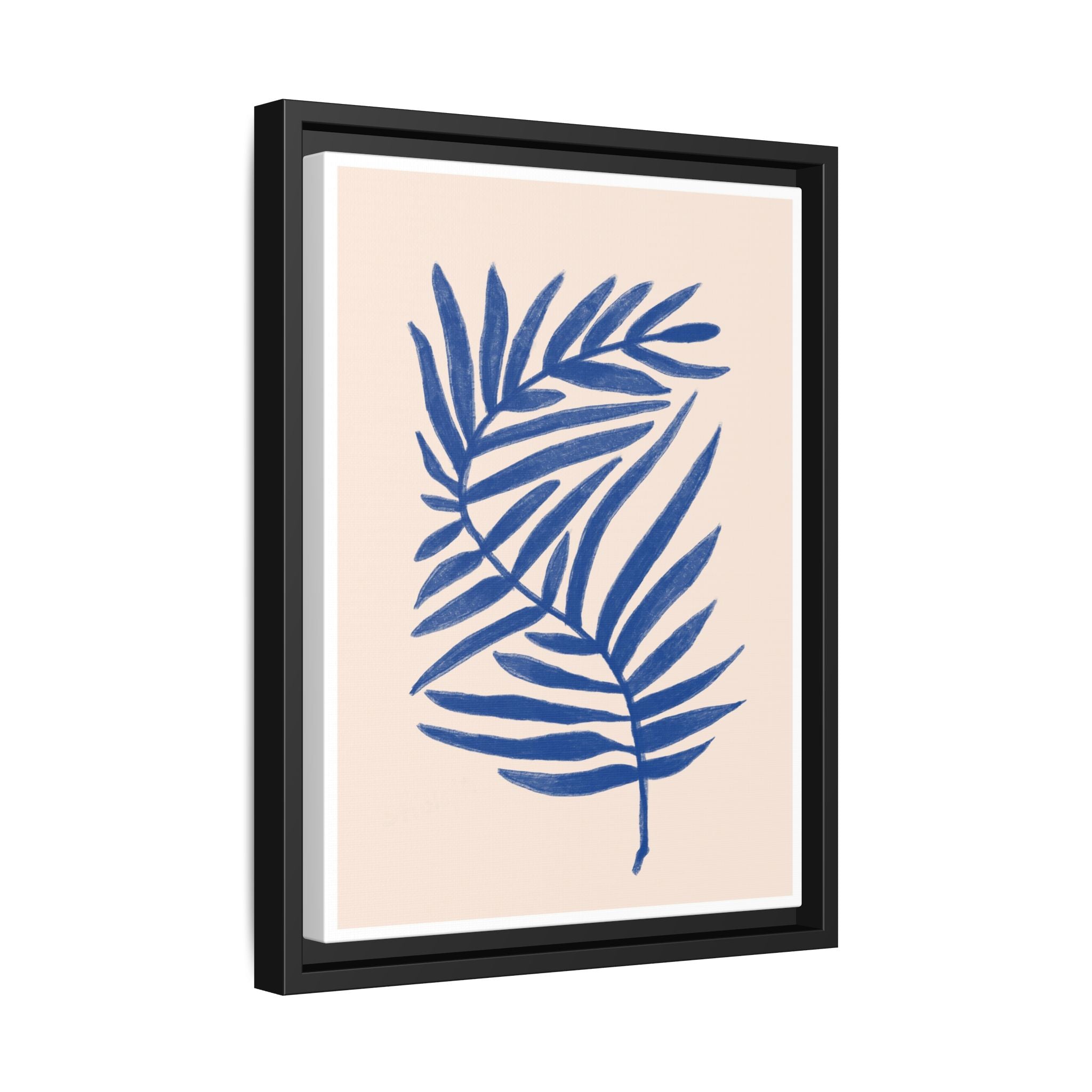 Sapphire Frond Harmony - Framed