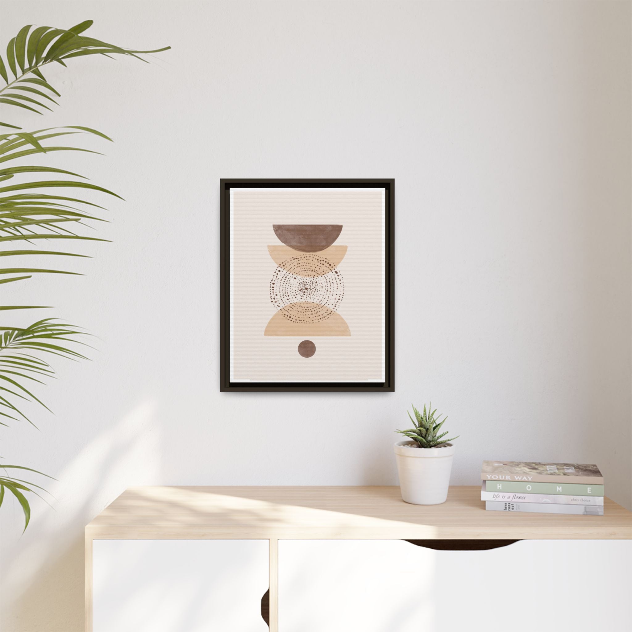 Terracotta Orbit Balance - Framed