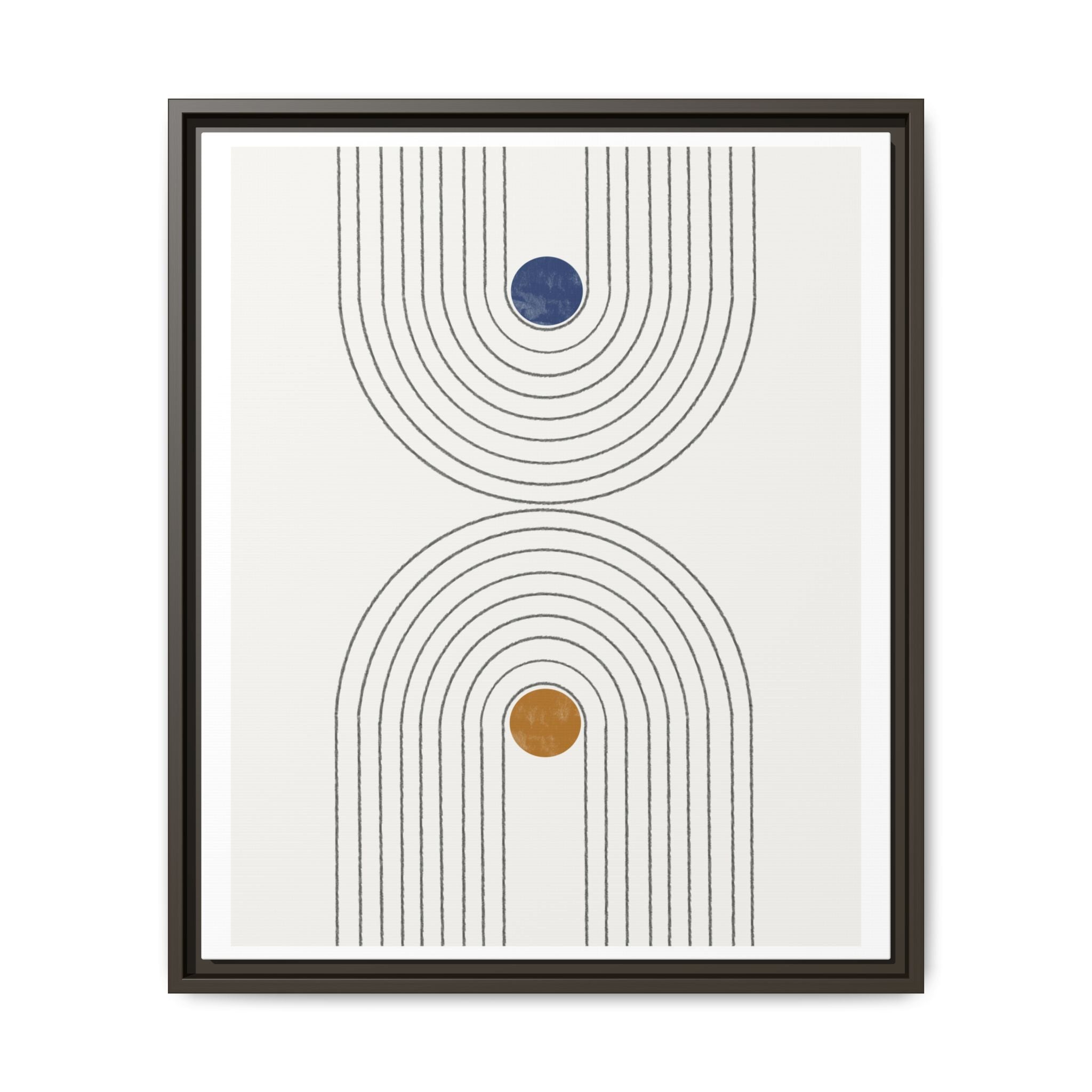 Dual Orbit Rhythm - Framed