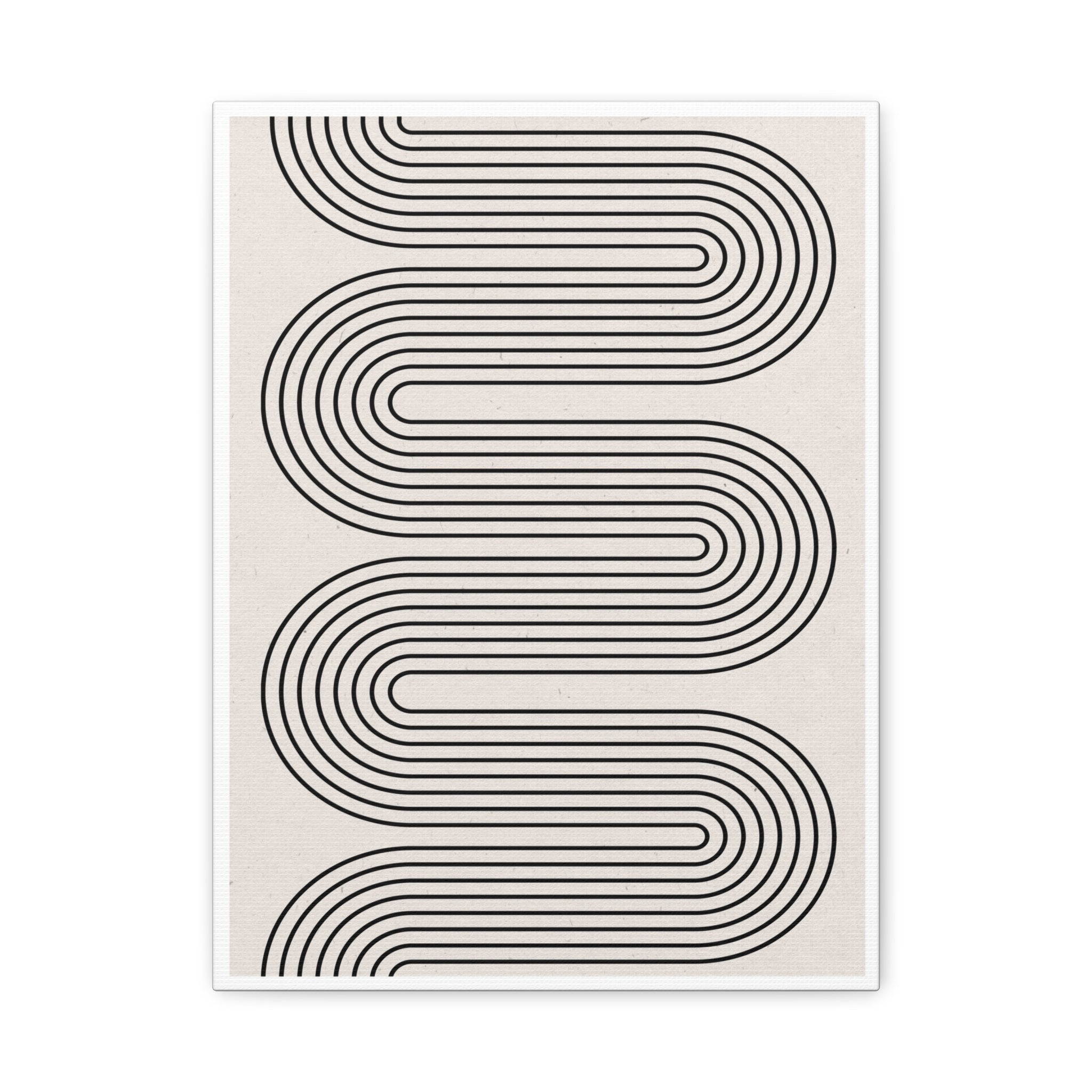 Monoline Rhythm Cascade - Canvas