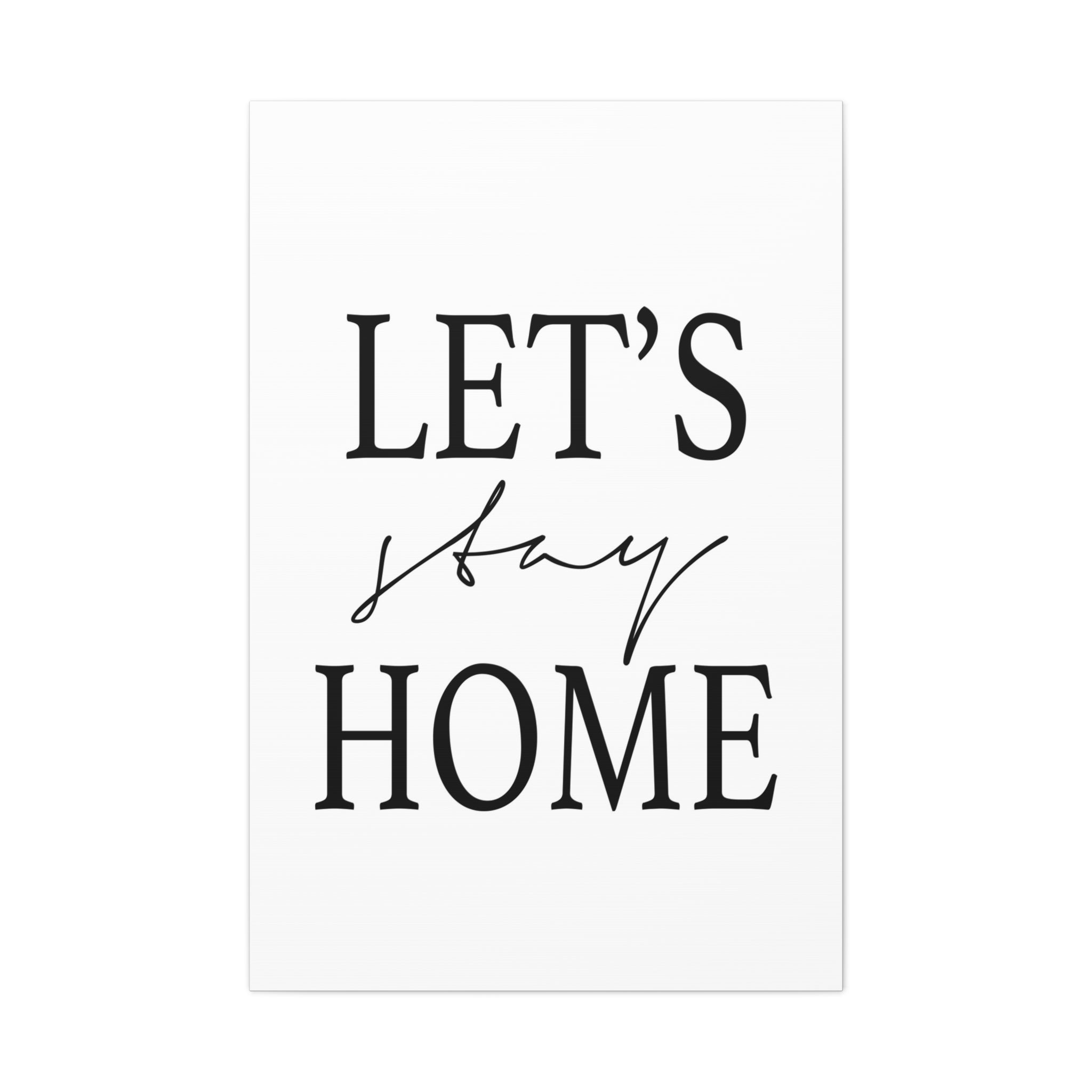 Gentle Haven Typography Glow - Canvas