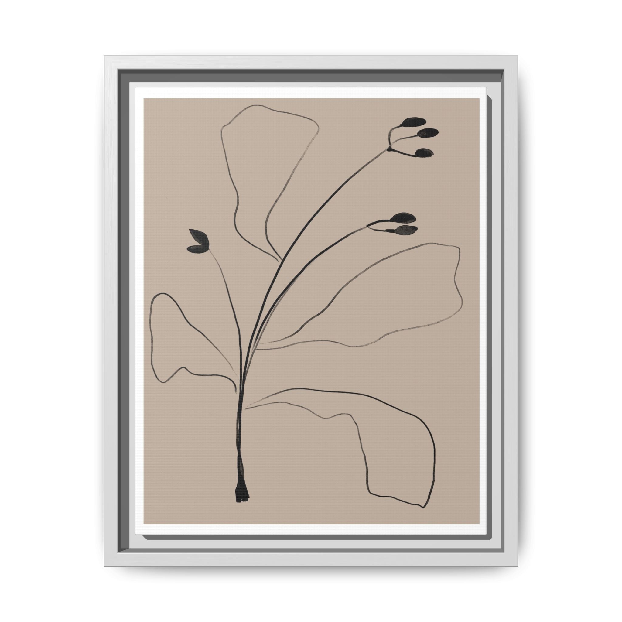 Quiet Botanical Gesture - Framed