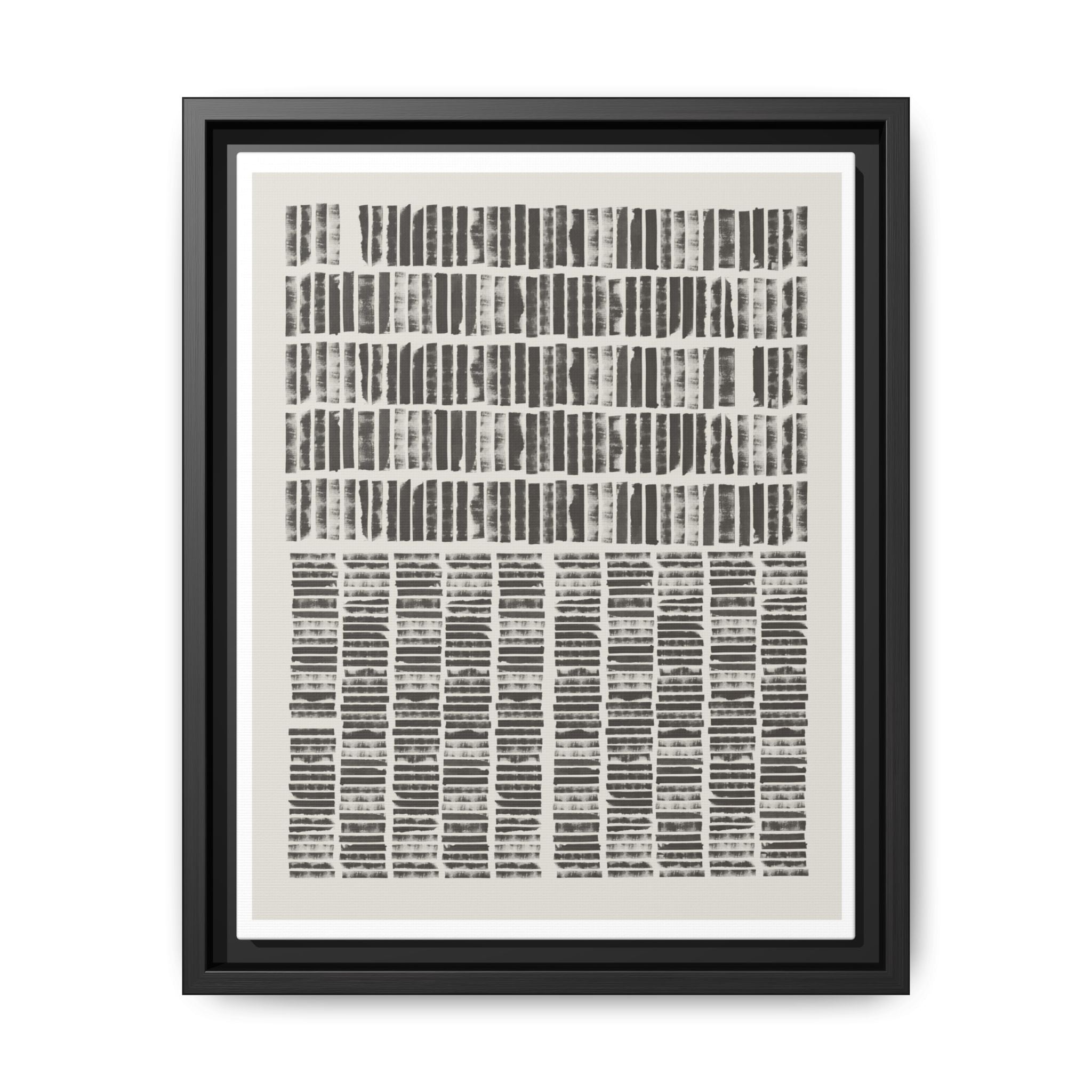 Shadow Rhythm Columns - Framed