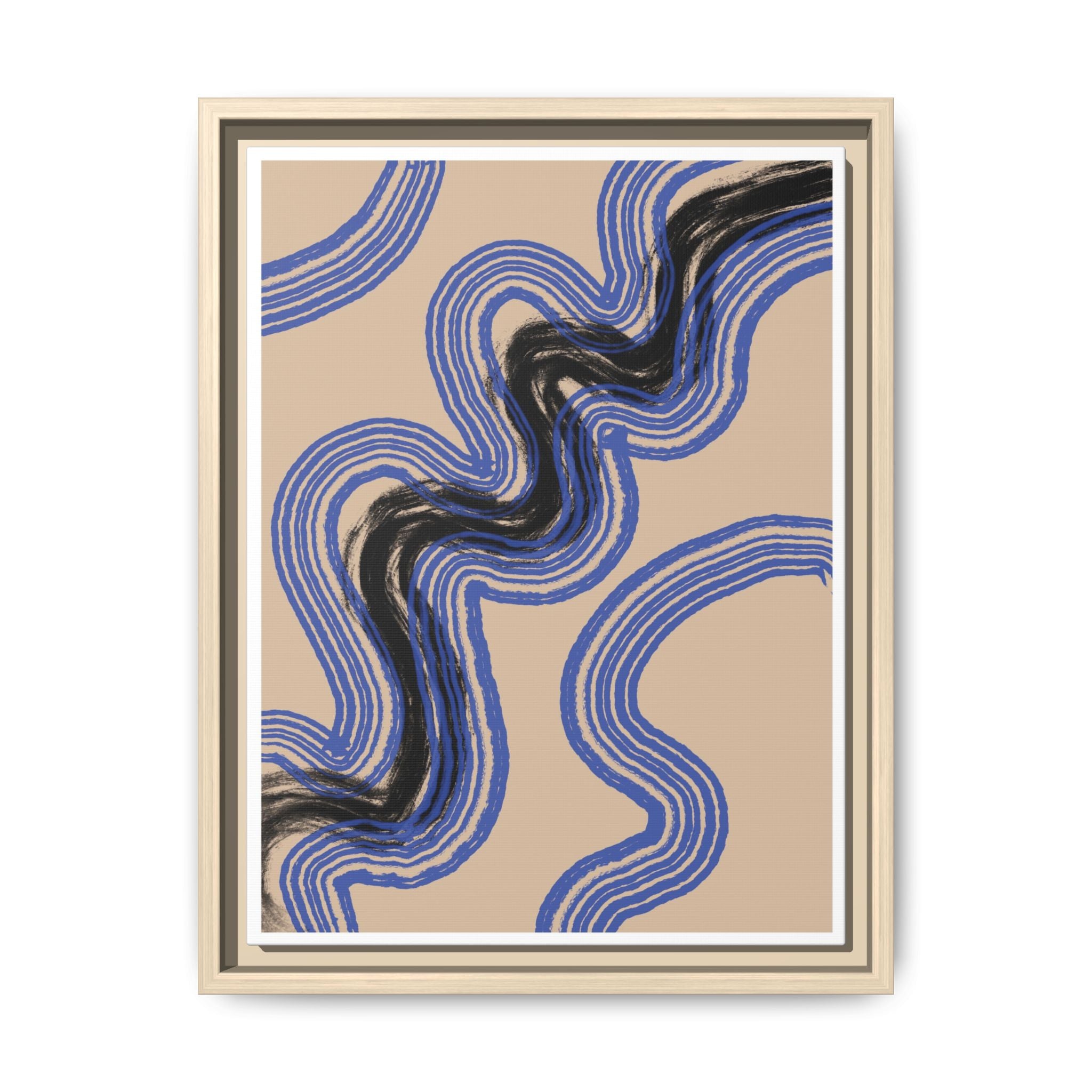 Indigo Rhythm Passage - Framed