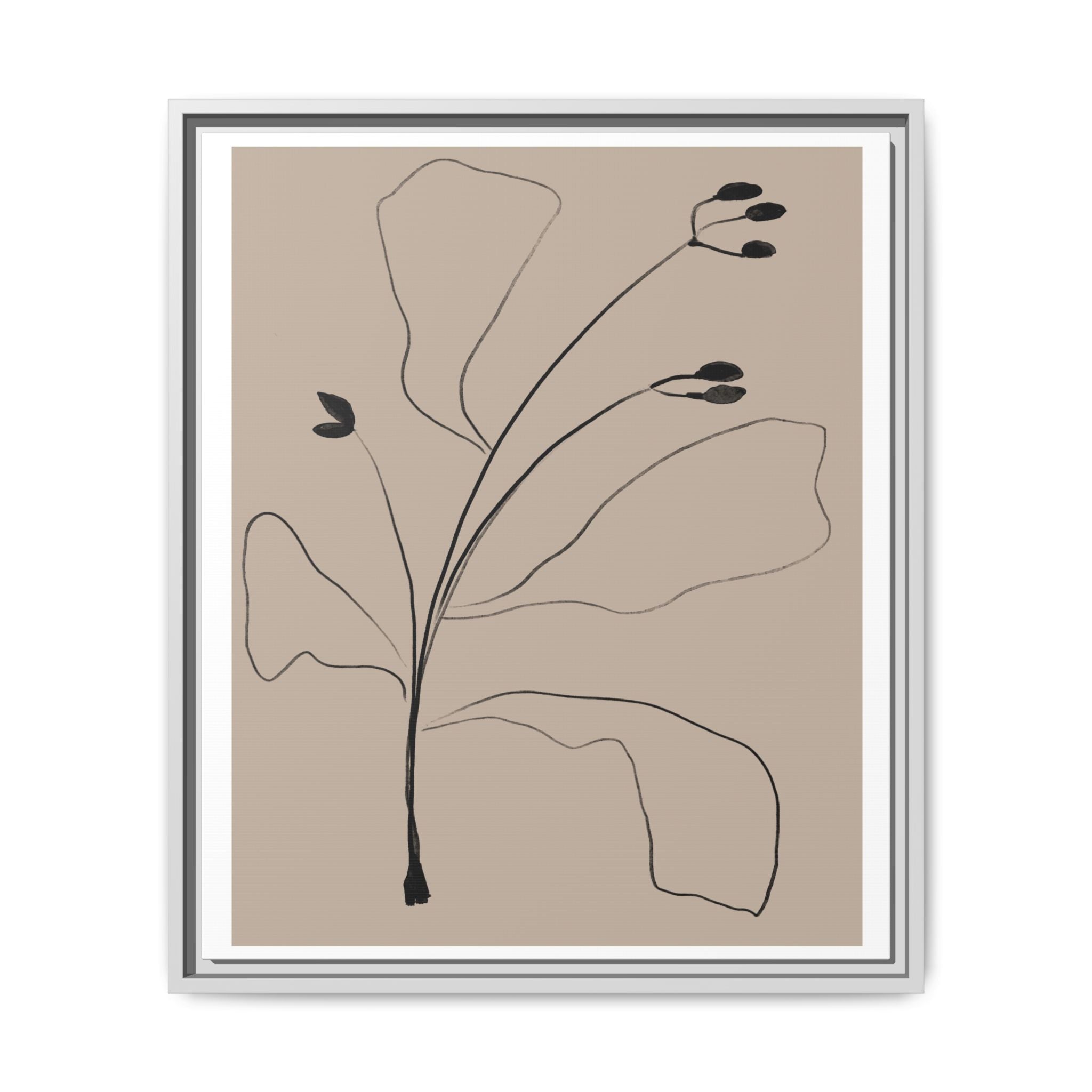 Quiet Botanical Gesture - Framed