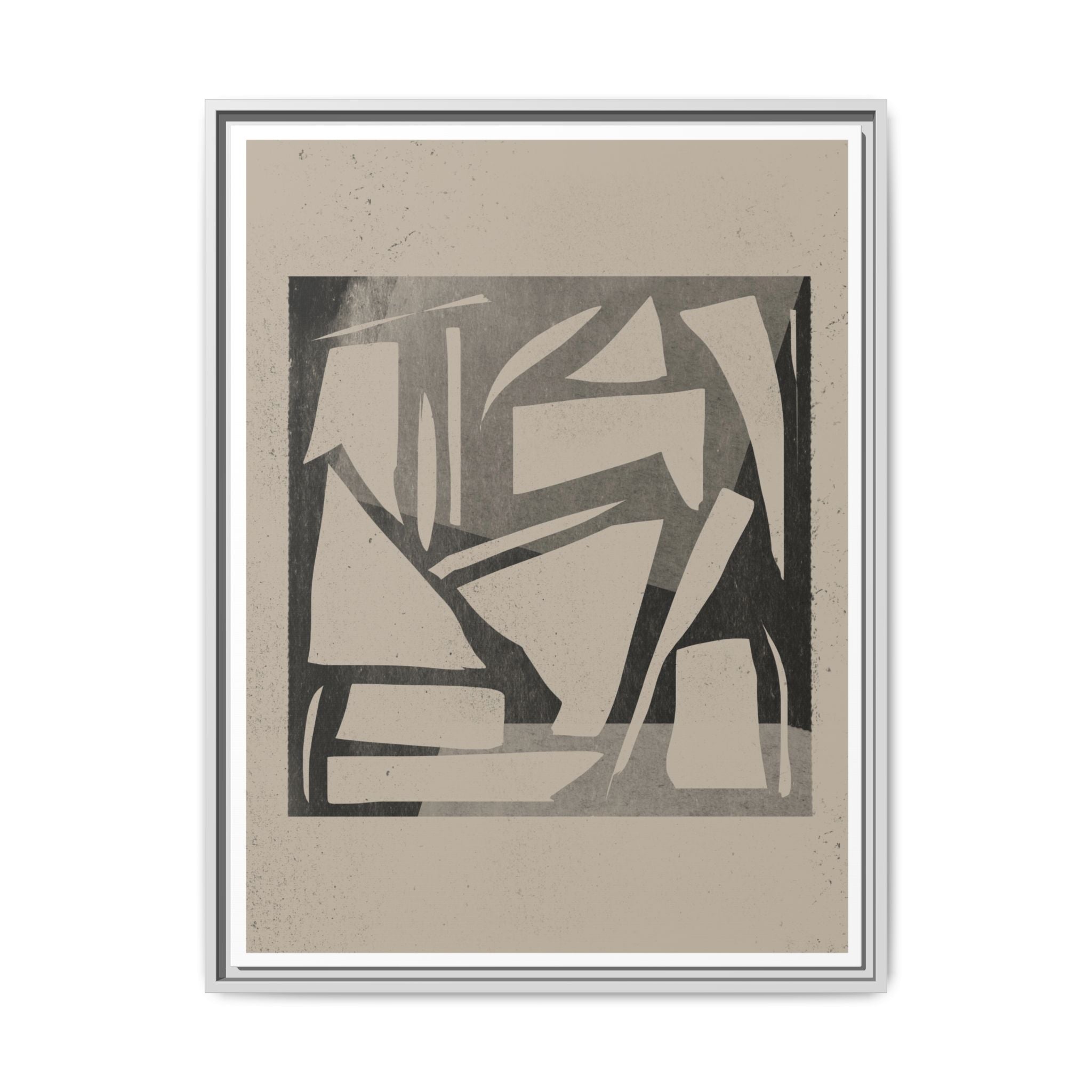 Shadow Fragment Rhythm Study - Framed