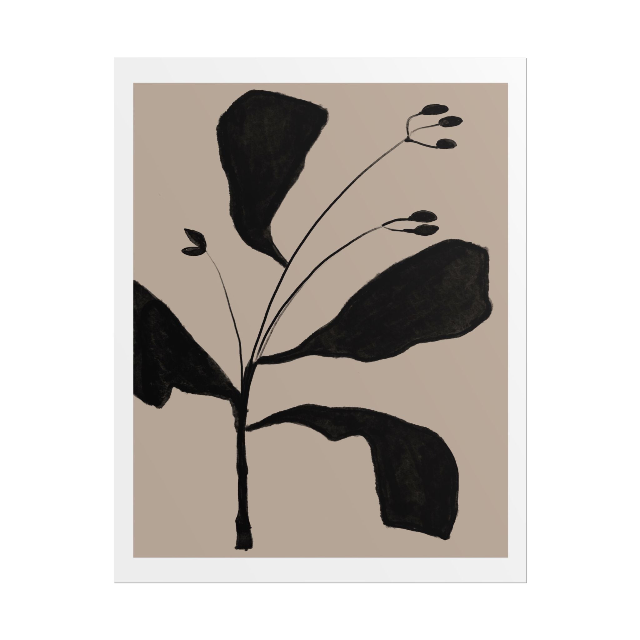Noir Botanical Silence - Poster