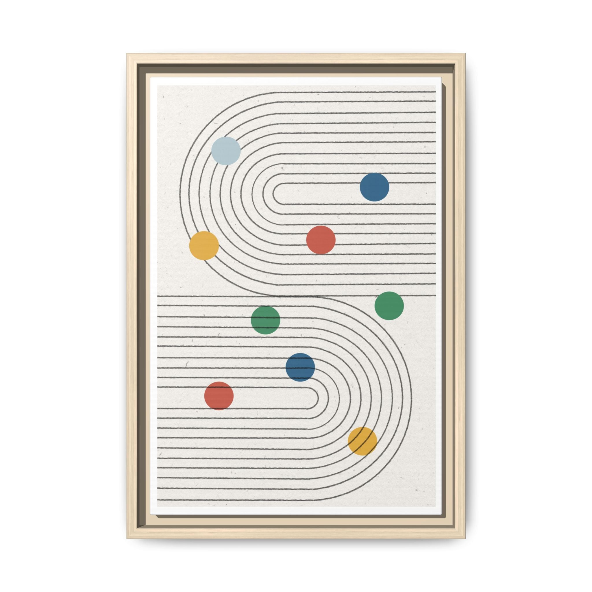 Retro Orbit Pathways - Framed