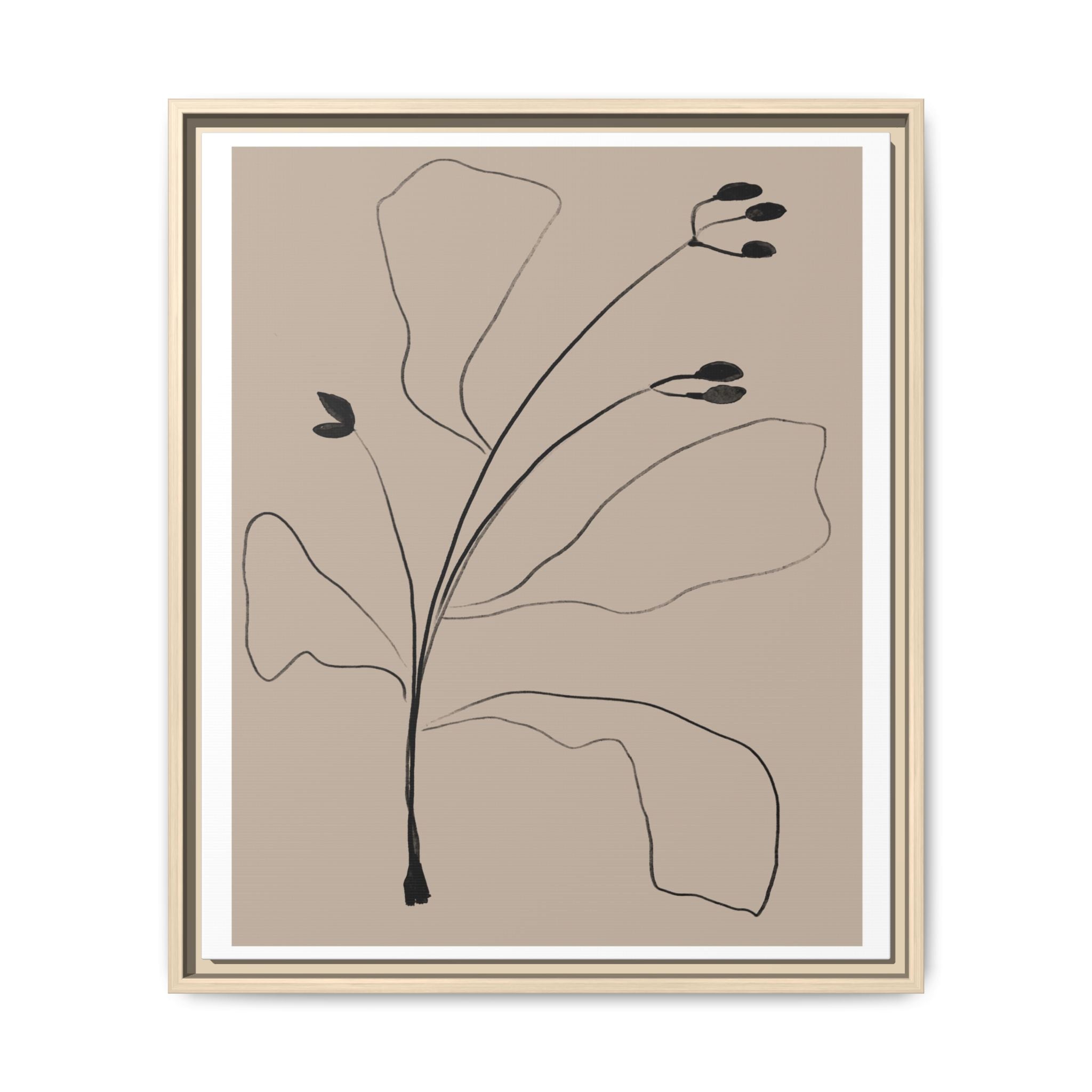 Quiet Botanical Gesture - Framed